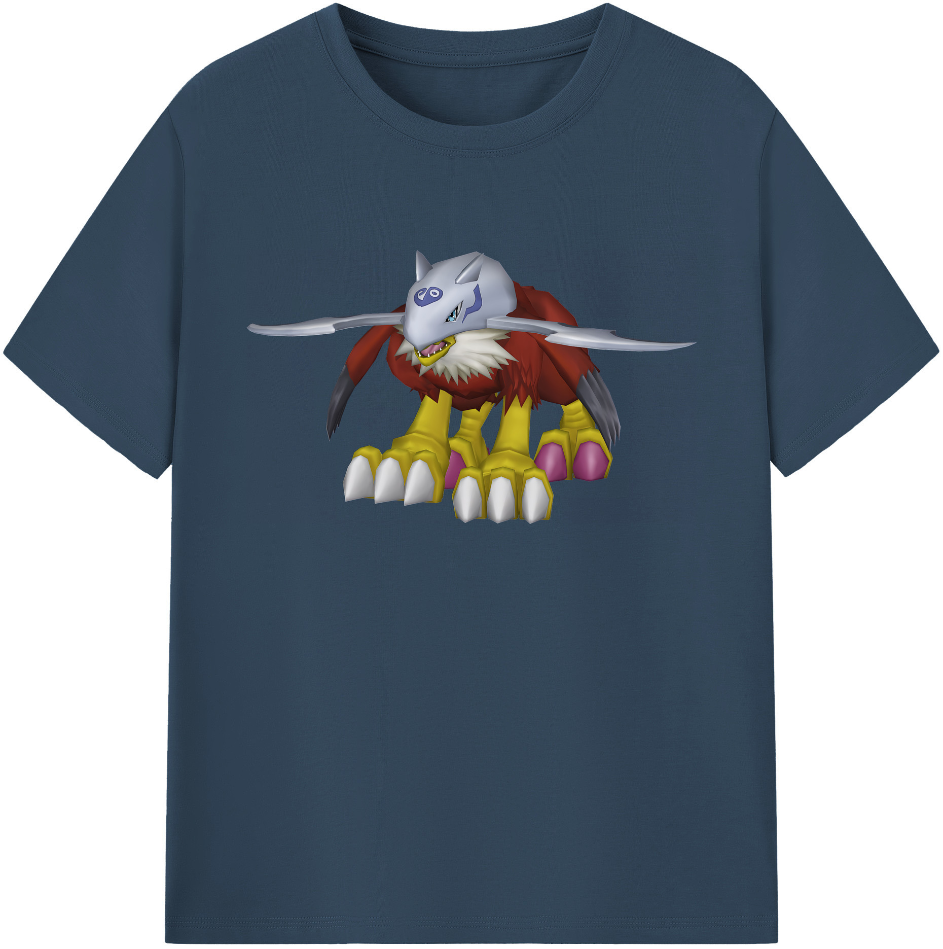 （画像用） Digimon デジタルモンスター/デジモン 綿100％ メンズ半袖Tシャツ｜肌触りやわらか＆通気性