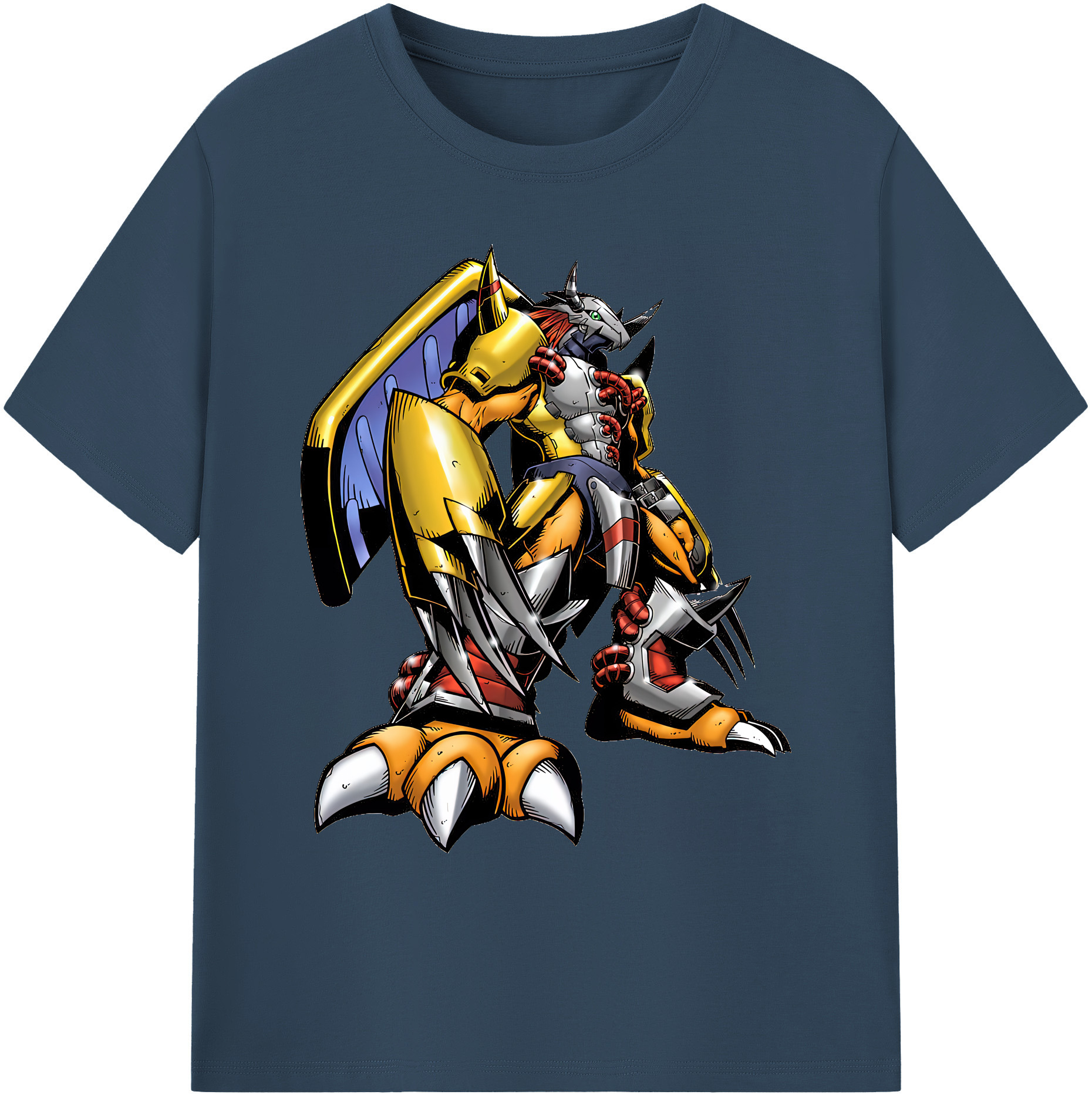 （画像用） Digimon デジタルモンスター/デジモン 綿100％ メンズ半袖Tシャツ｜肌触りやわらか＆通気性