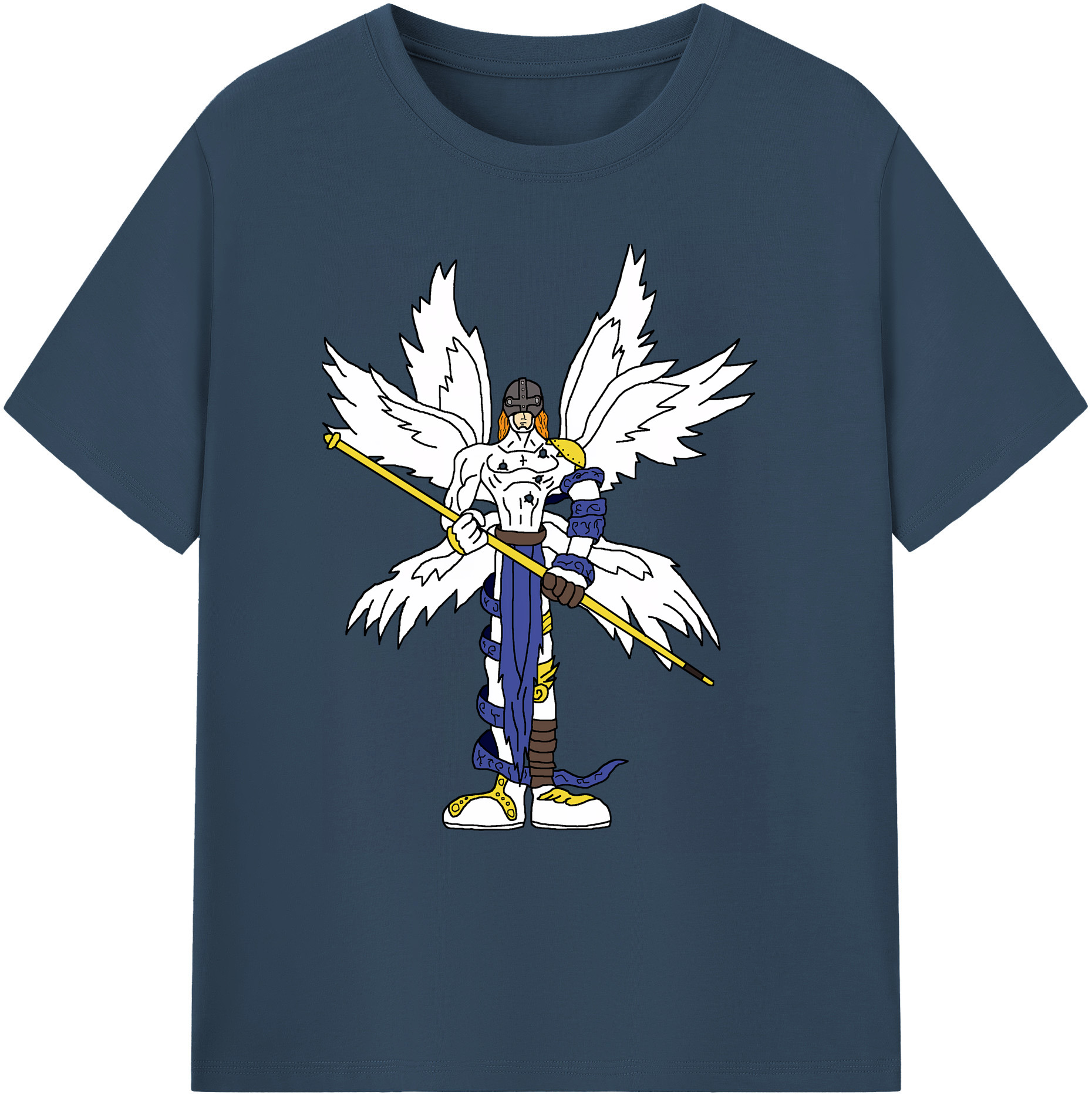 （画像用） Digimon デジタルモンスター/デジモン 綿100％ メンズ半袖Tシャツ｜肌触りやわらか＆通気性