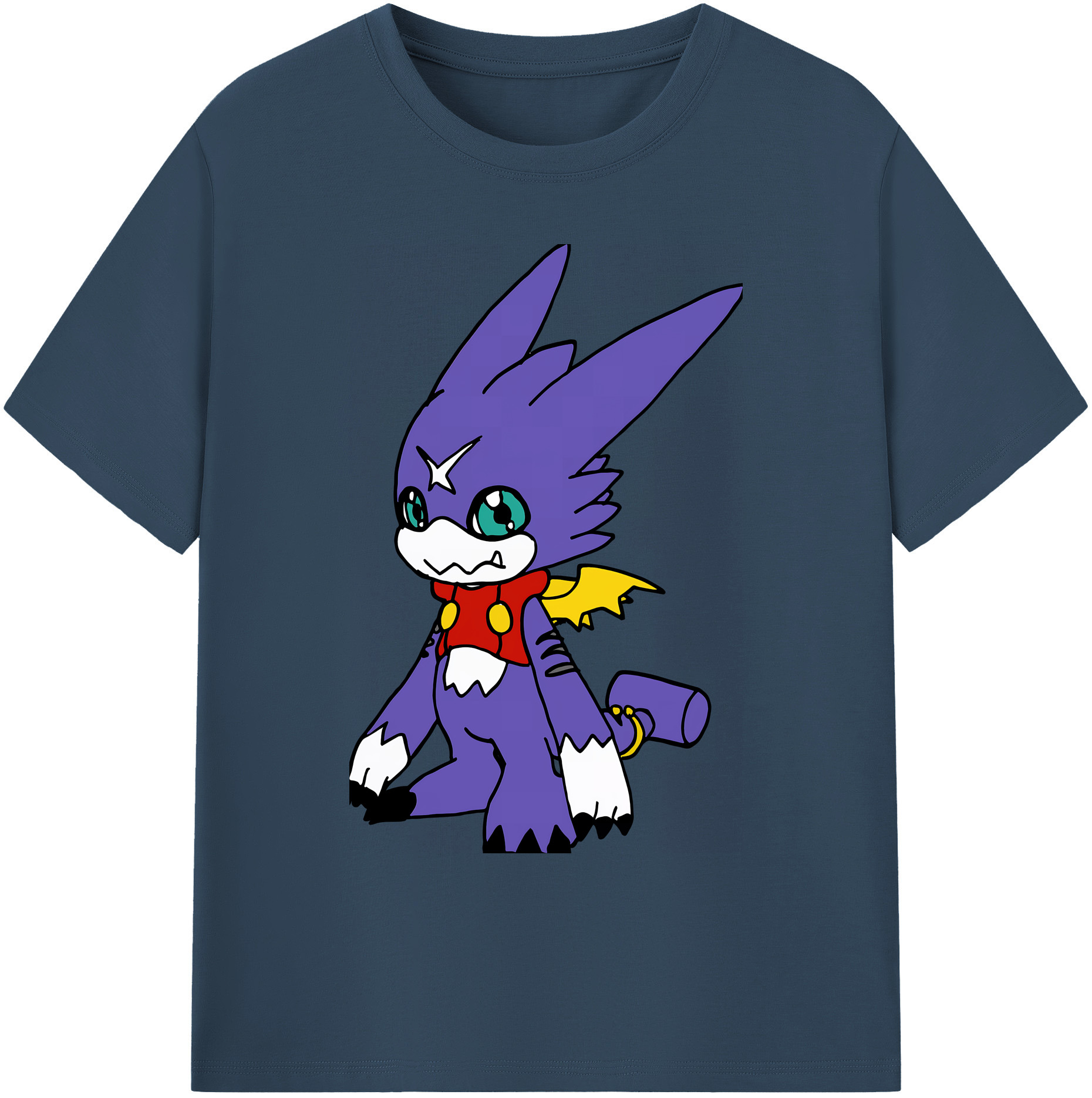 （画像用） Digimon デジタルモンスター/デジモン 綿100％ メンズ半袖Tシャツ｜肌触りやわらか＆通気性