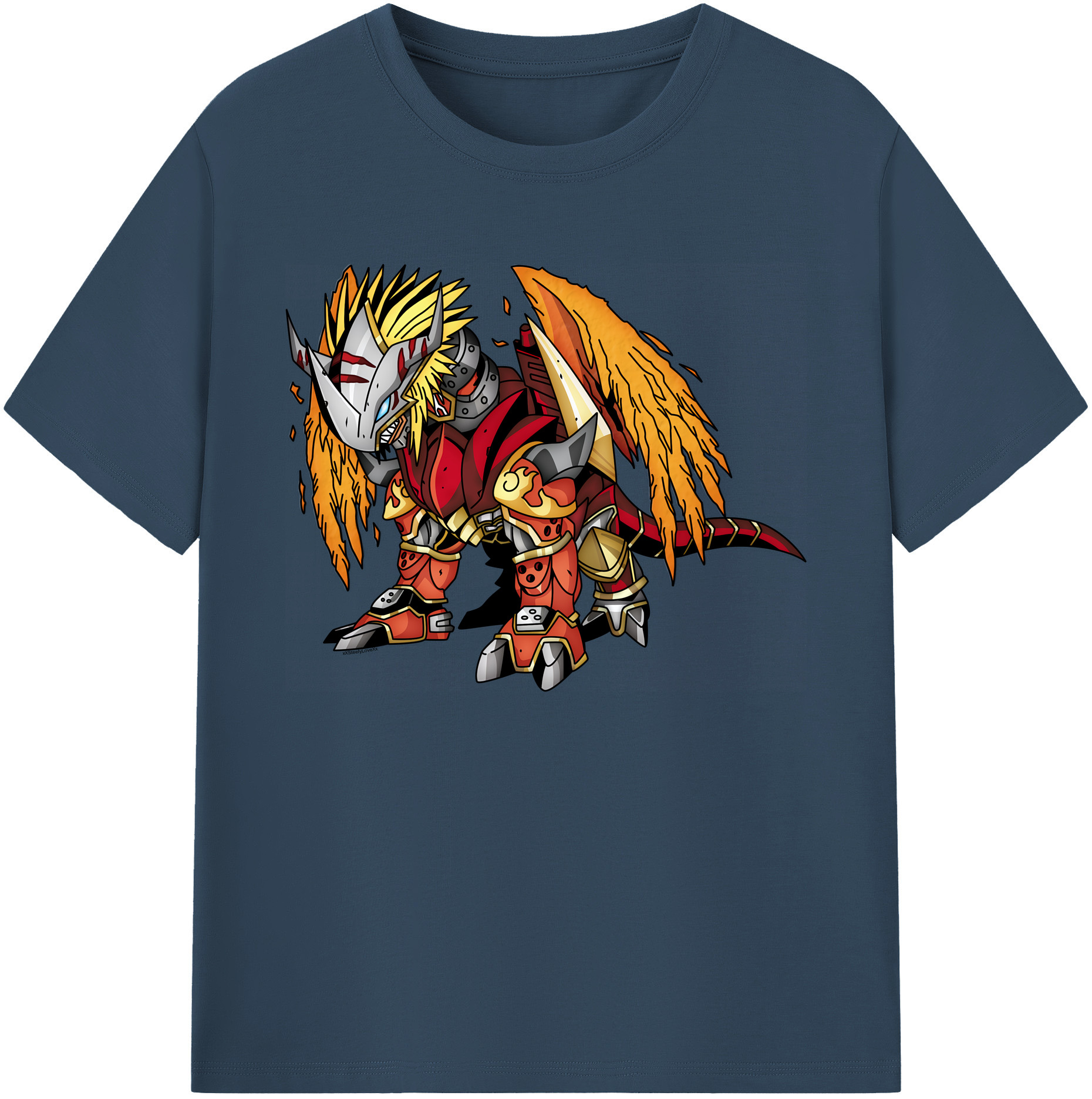（画像用） Digimon デジタルモンスター/デジモン 綿100％ メンズ半袖Tシャツ｜肌触りやわらか＆通気性