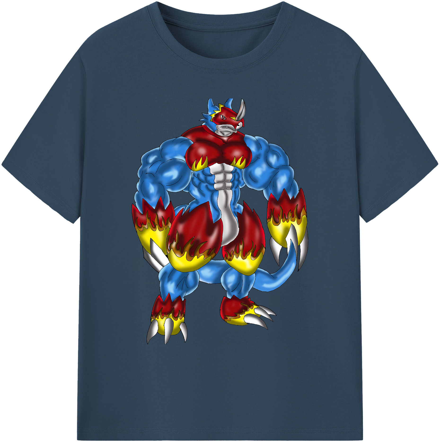 （画像用） Digimon デジタルモンスター/デジモン 綿100％ メンズ半袖Tシャツ｜肌触りやわらか＆通気性