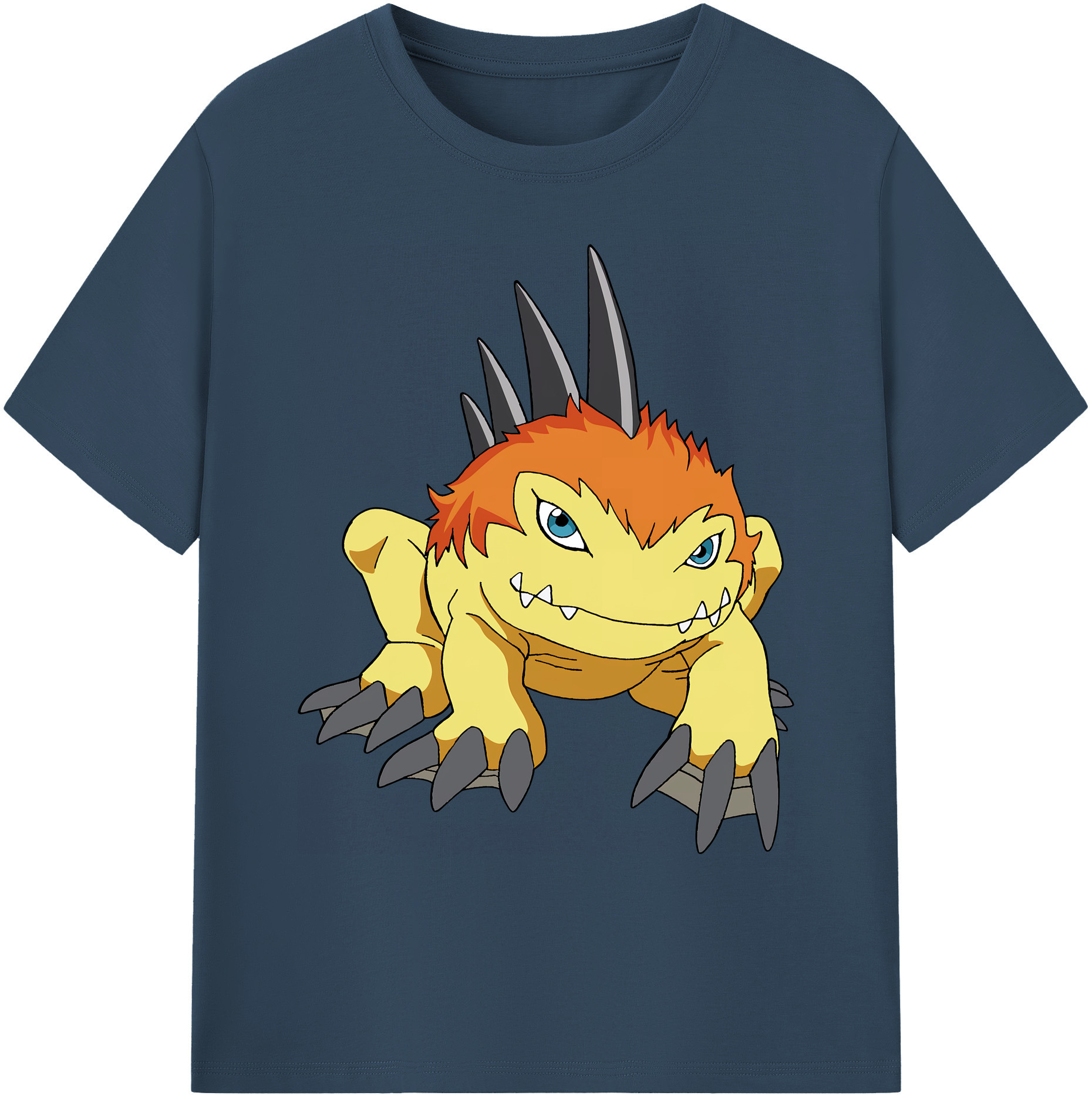 （画像用） Digimon デジタルモンスター/デジモン 綿100％ メンズ半袖Tシャツ｜肌触りやわらか＆通気性