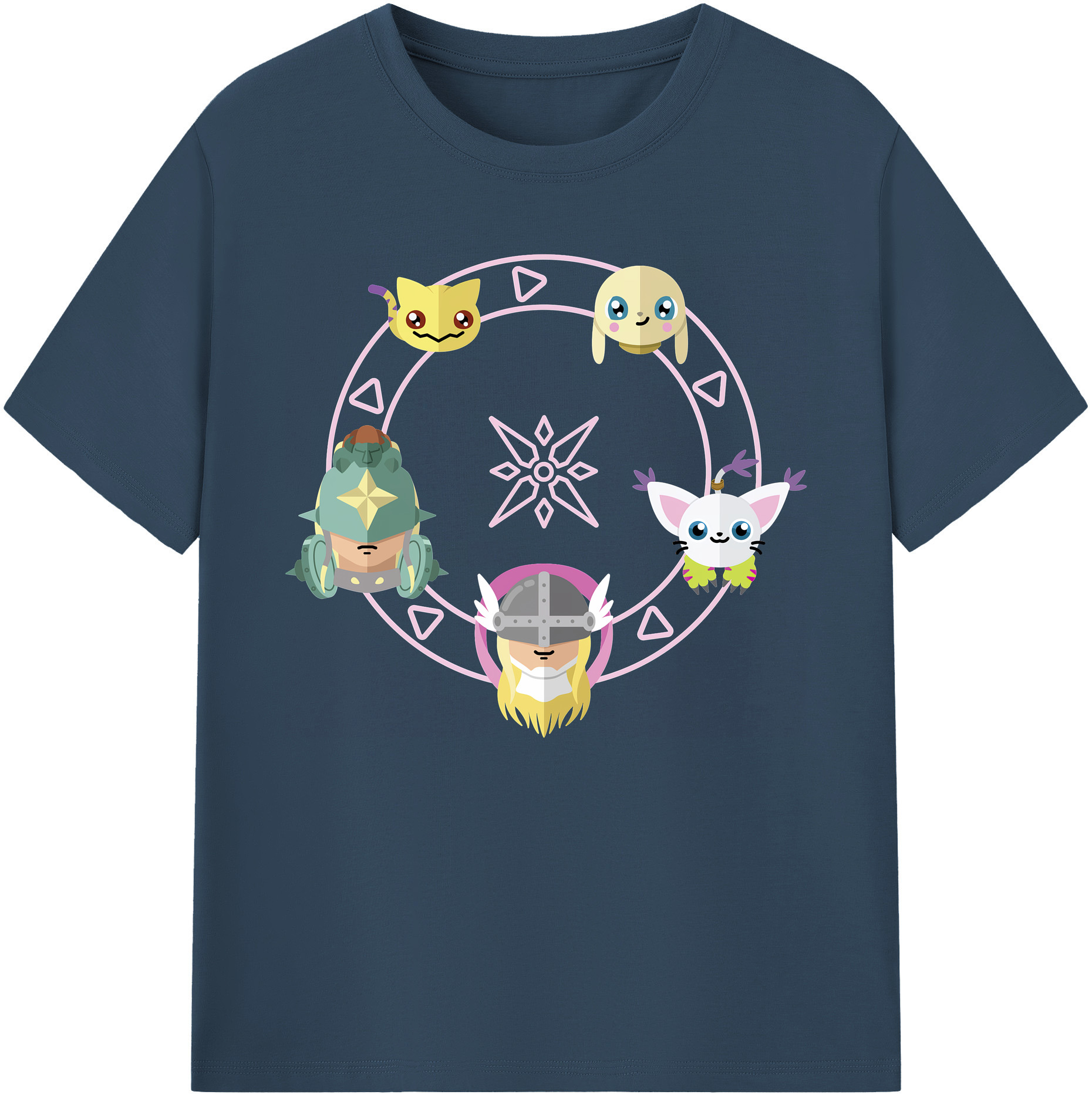 （画像用） Digimon デジタルモンスター/デジモン 綿100％ メンズ半袖Tシャツ｜肌触りやわらか＆通気性