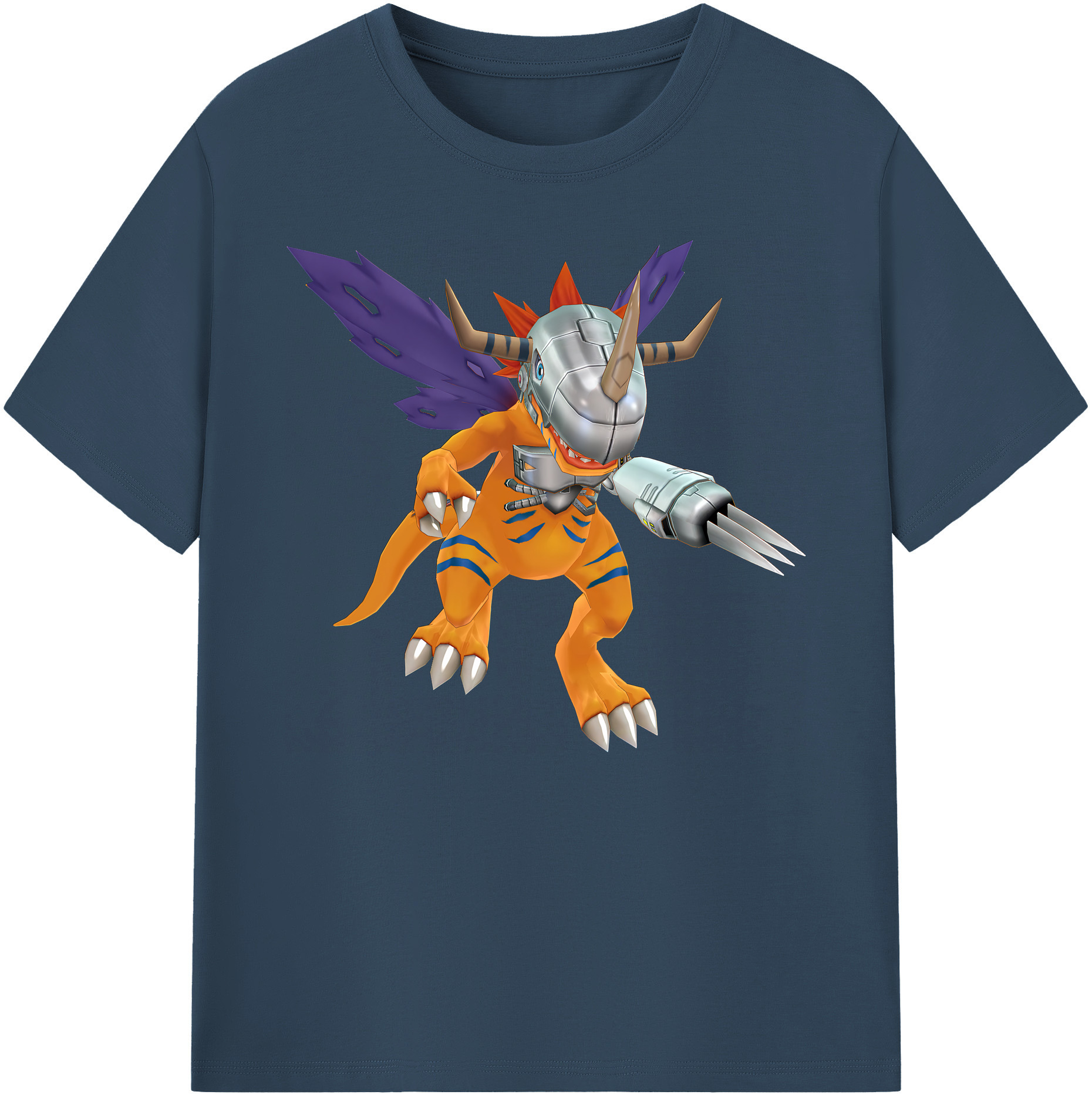 （画像用） Digimon デジタルモンスター/デジモン 綿100％ メンズ半袖Tシャツ｜肌触りやわらか＆通気性