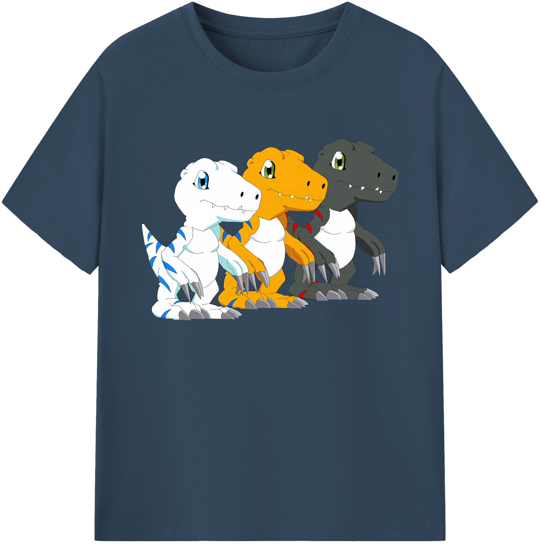 （画像用） Digimon デジタルモンスター/デジモン 綿100％ メンズ半袖Tシャツ｜肌触りやわらか＆通気性