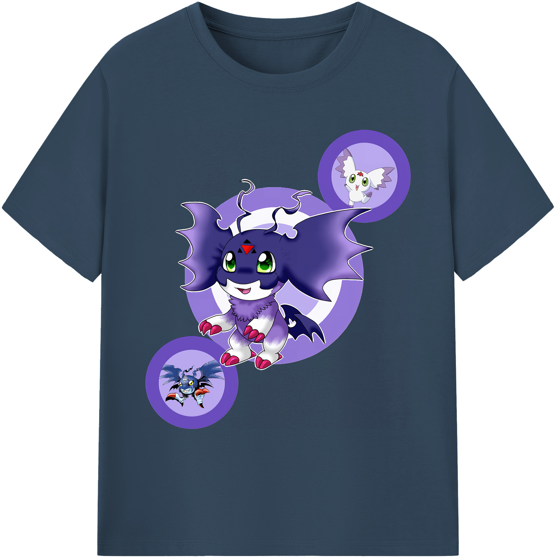 （画像用） Digimon デジタルモンスター/デジモン 綿100％ メンズ半袖Tシャツ｜肌触りやわらか＆通気性
