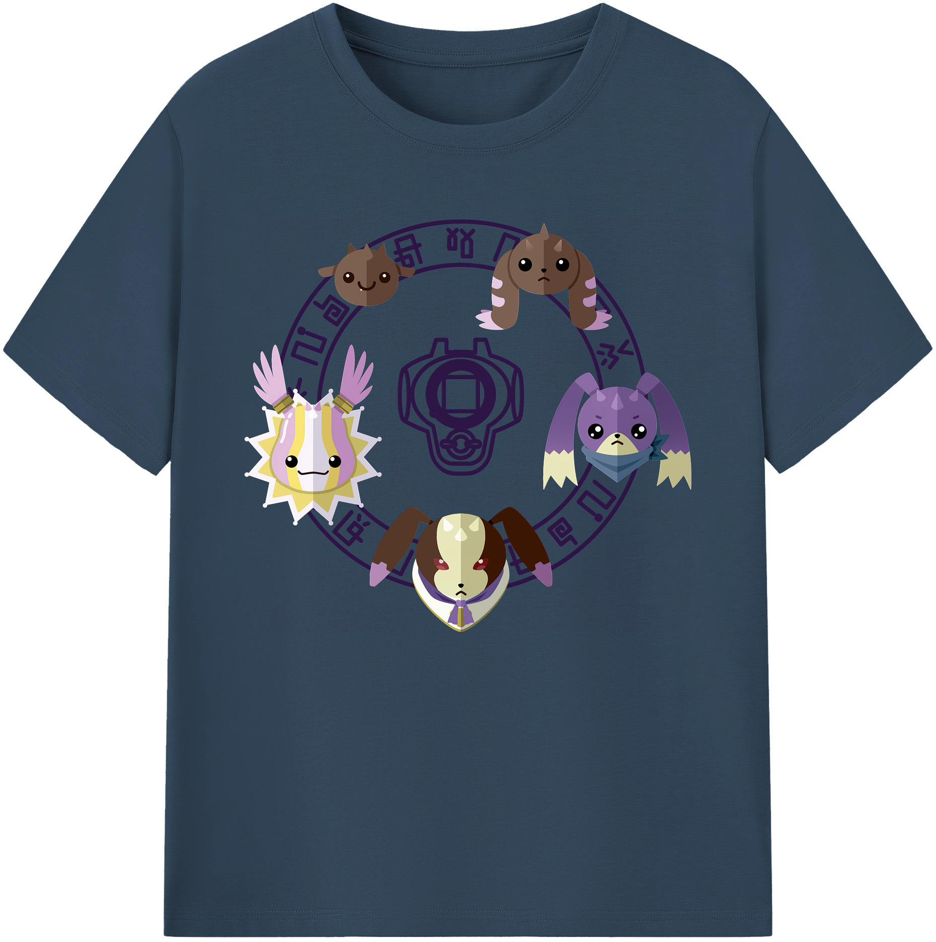 （画像用） Digimon デジタルモンスター/デジモン 綿100％ メンズ半袖Tシャツ｜肌触りやわらか＆通気性