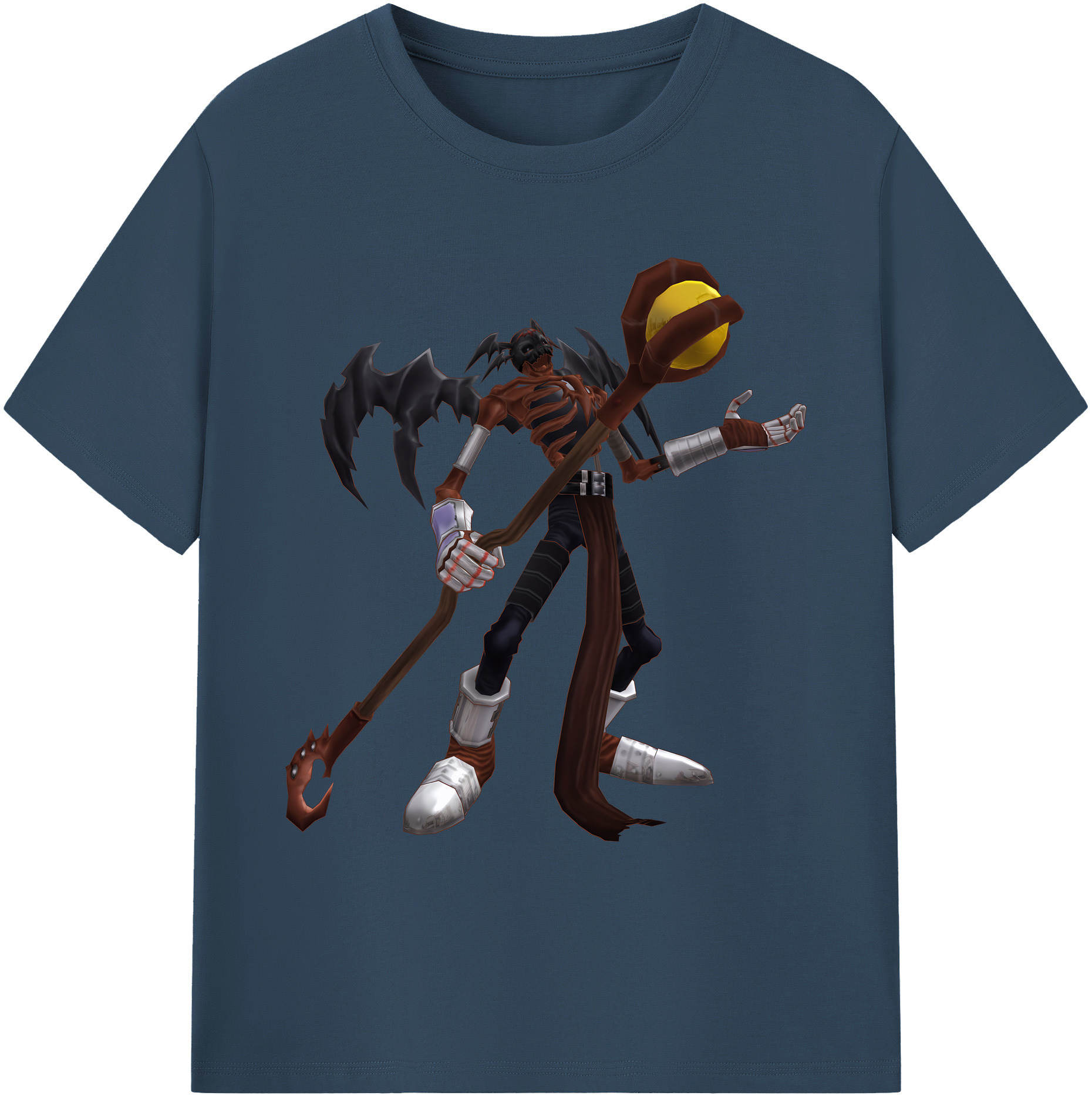 （画像用） Digimon デジタルモンスター/デジモン 綿100％ メンズ半袖Tシャツ｜肌触りやわらか＆通気性