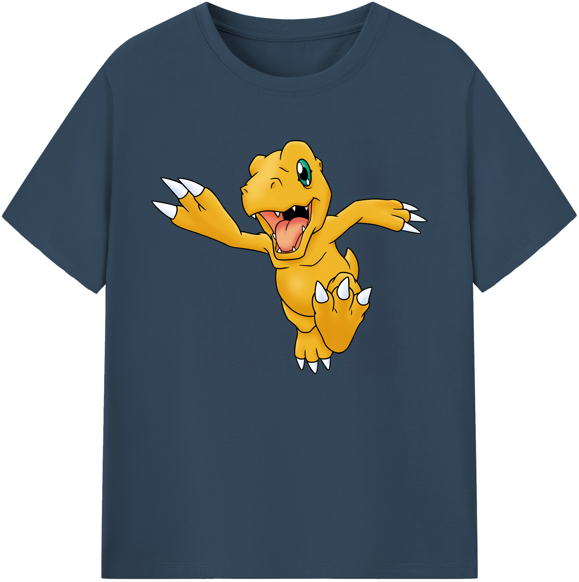 （画像用） Digimon デジタルモンスター/デジモン 綿100％ メンズ半袖Tシャツ｜肌触りやわらか＆通気性