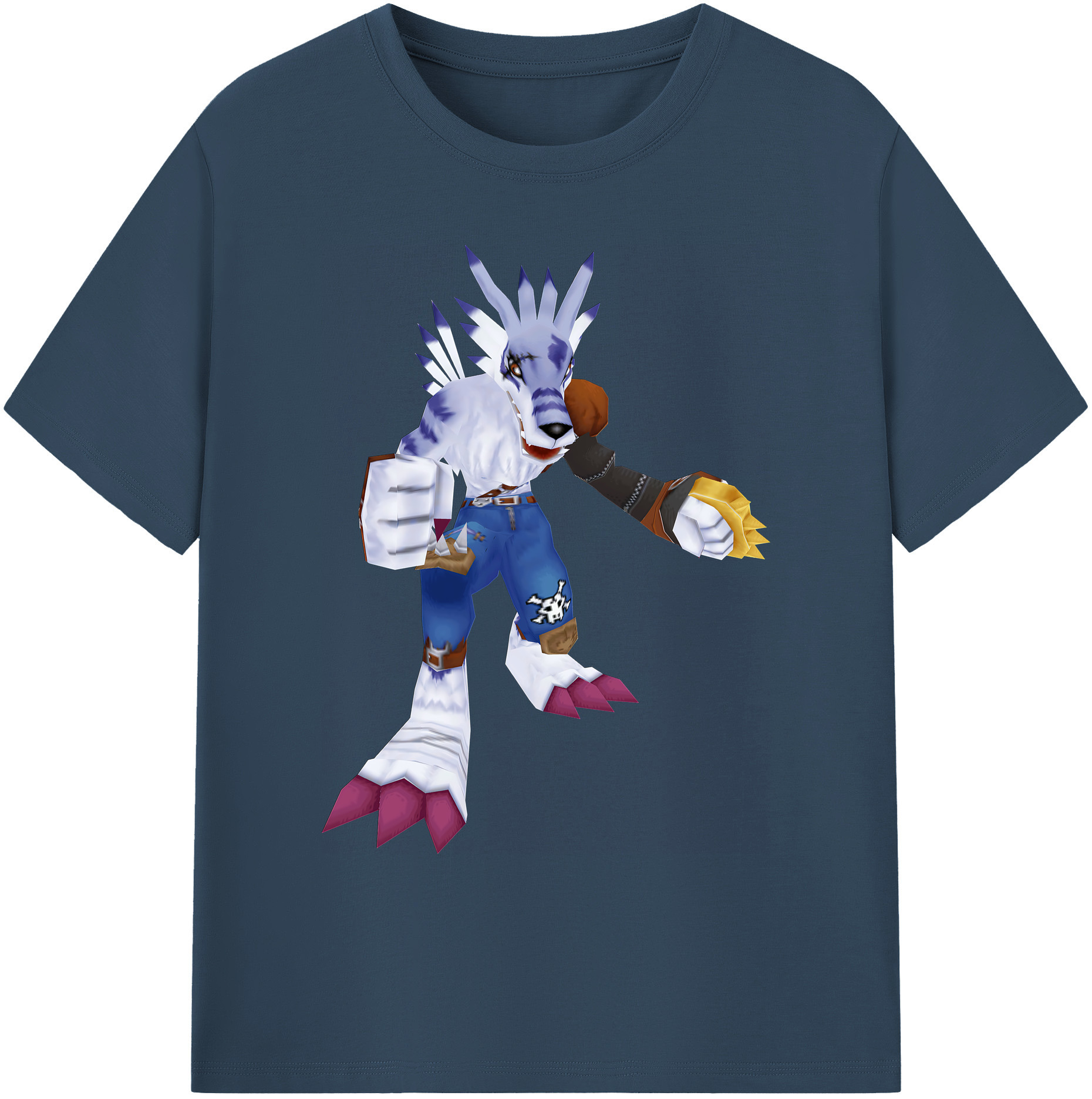 （画像用） Digimon デジタルモンスター/デジモン 綿100％ メンズ半袖Tシャツ｜肌触りやわらか＆通気性