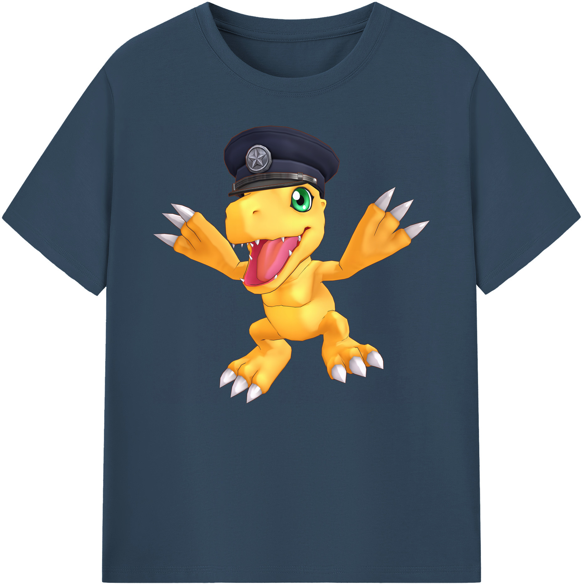 （画像用） Digimon デジタルモンスター/デジモン 綿100％ メンズ半袖Tシャツ｜肌触りやわらか＆通気性