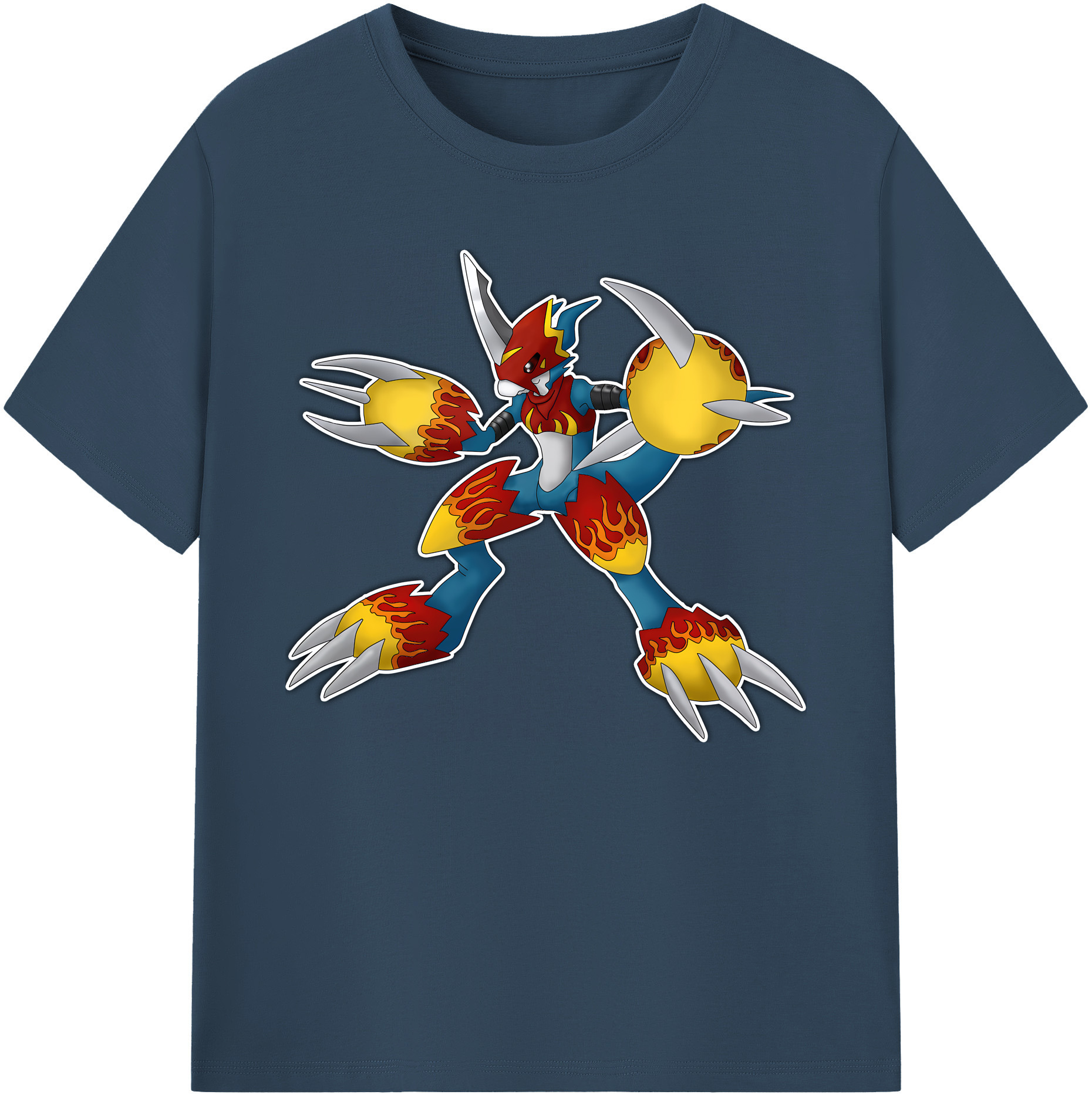 （画像用） Digimon デジタルモンスター/デジモン 綿100％ メンズ半袖Tシャツ｜肌触りやわらか＆通気性