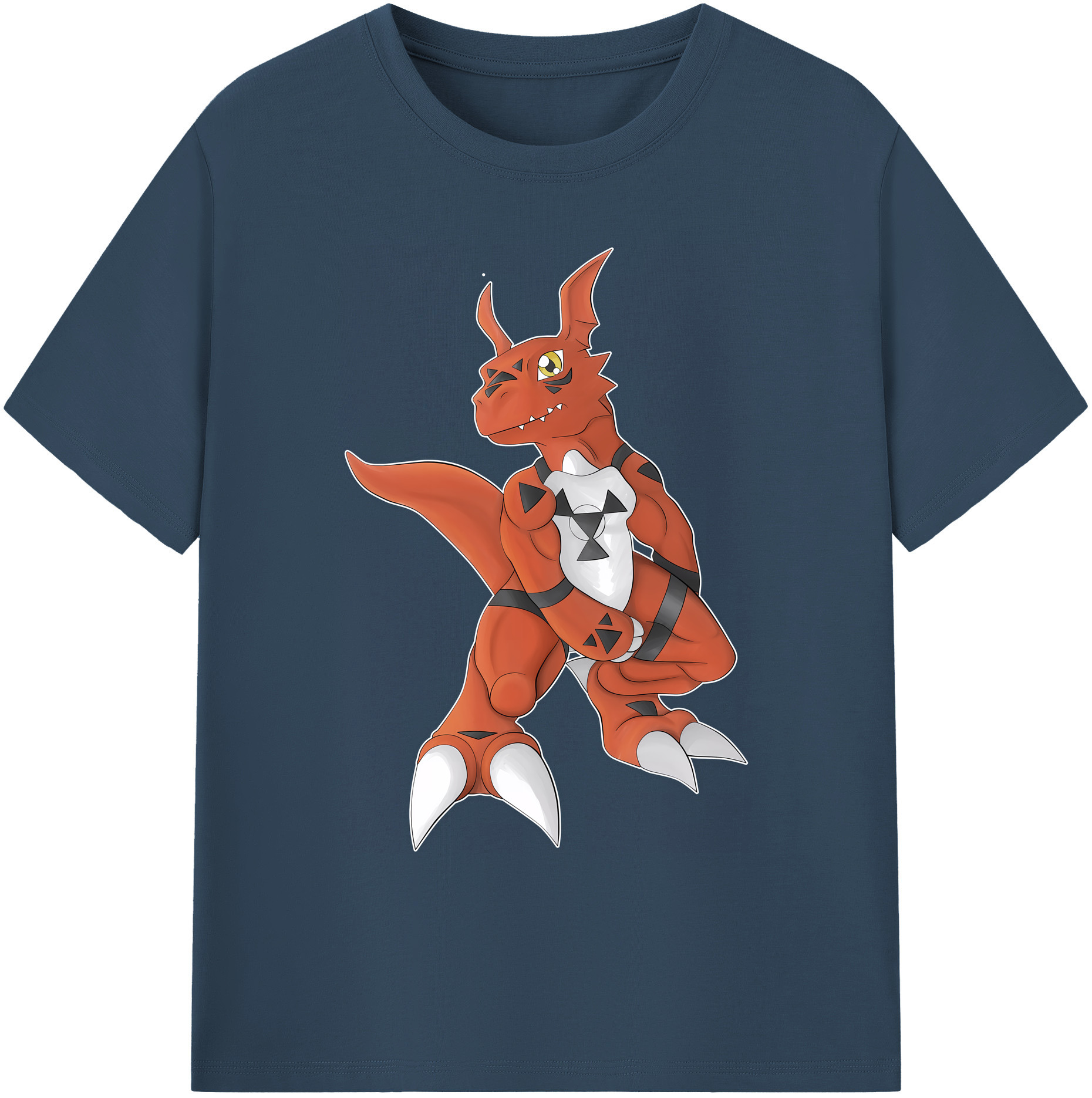（画像用） Digimon デジタルモンスター/デジモン 綿100％ メンズ半袖Tシャツ｜肌触りやわらか＆通気性
