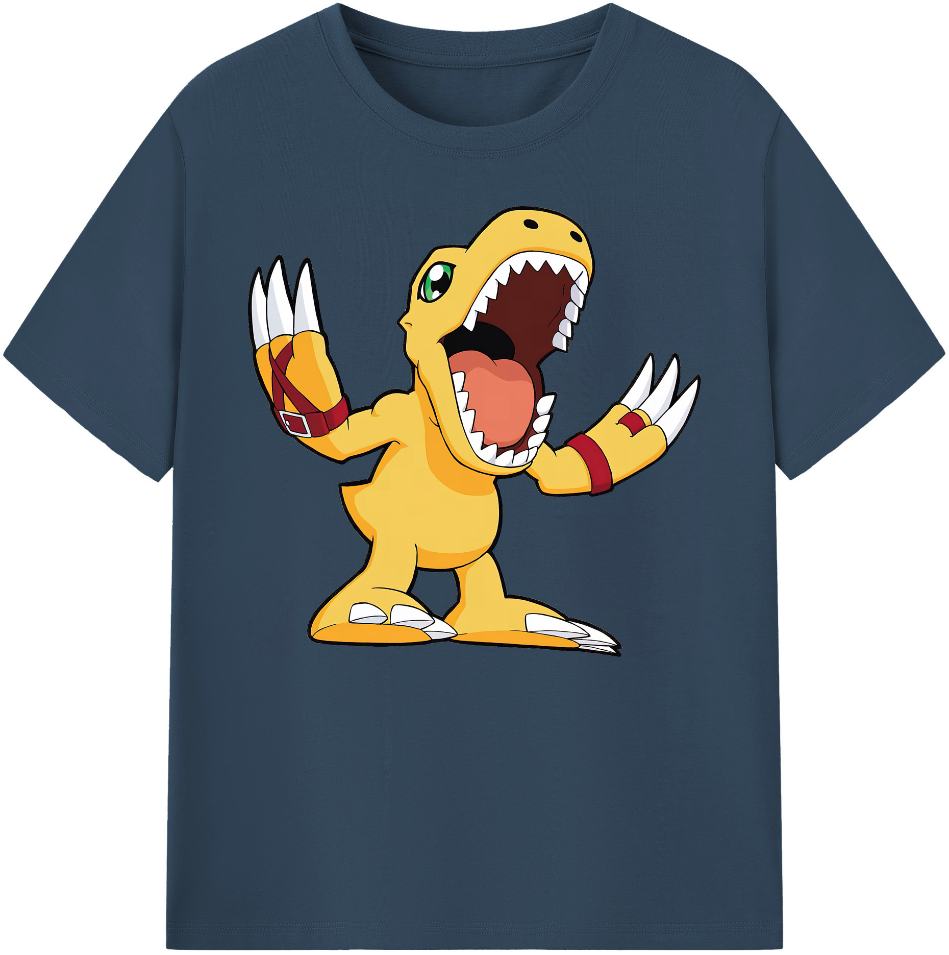 （画像用） Digimon デジタルモンスター/デジモン 綿100％ メンズ半袖Tシャツ｜肌触りやわらか＆通気性