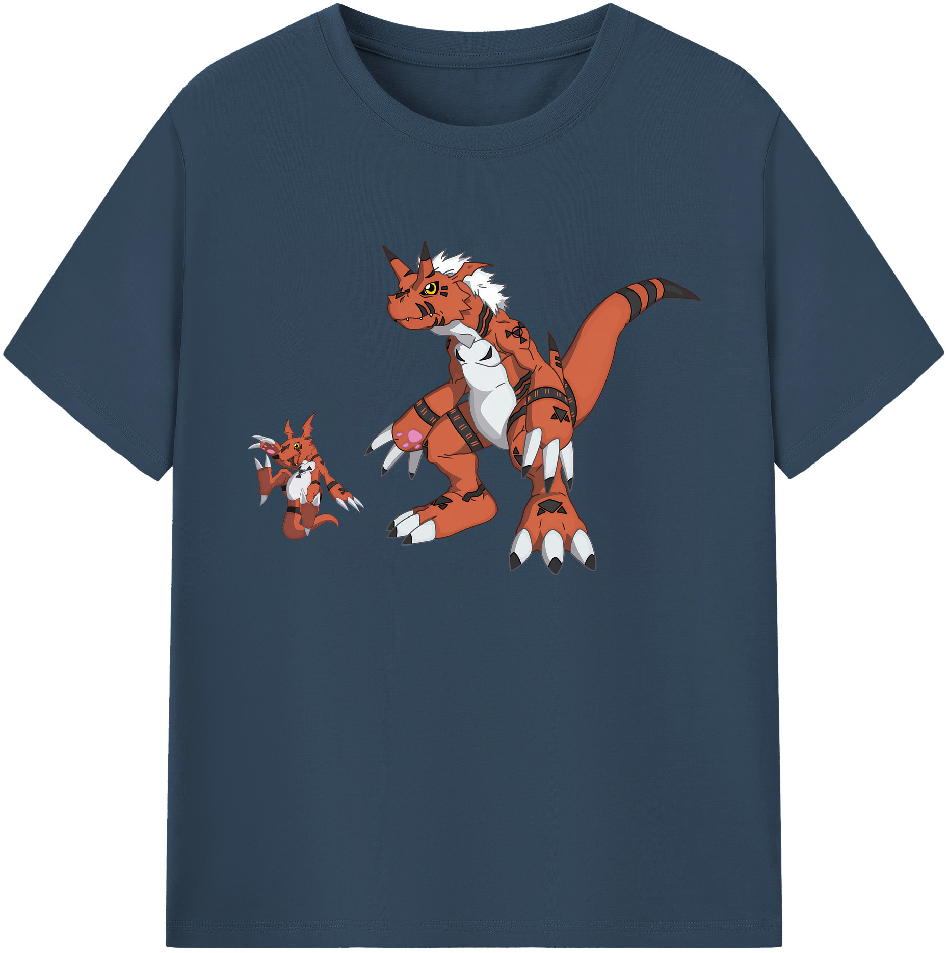 （画像用） Digimon デジタルモンスター/デジモン 綿100％ メンズ半袖Tシャツ｜肌触りやわらか＆通気性