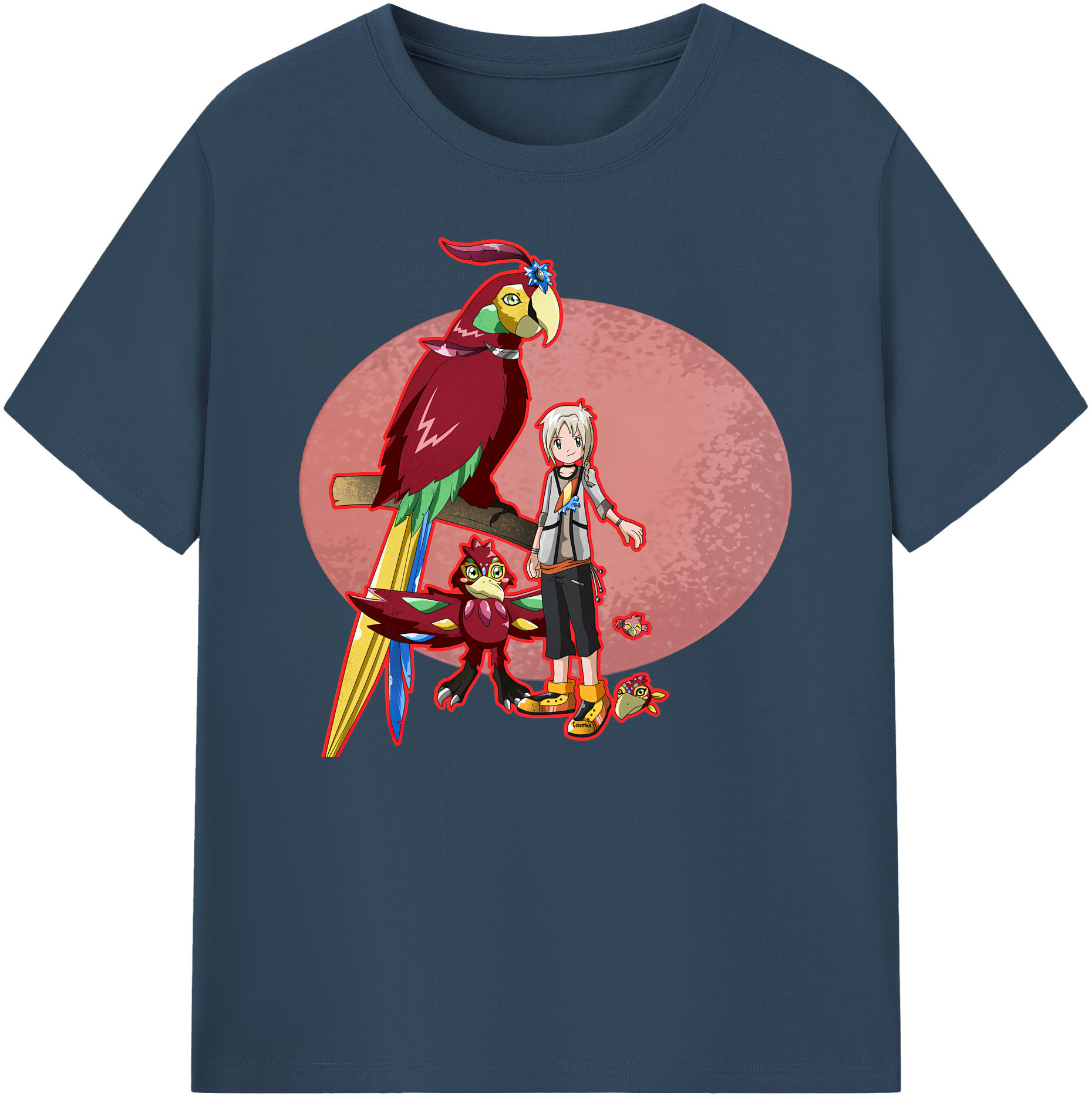 （画像用） Digimon デジタルモンスター/デジモン 綿100％ メンズ半袖Tシャツ｜肌触りやわらか＆通気性