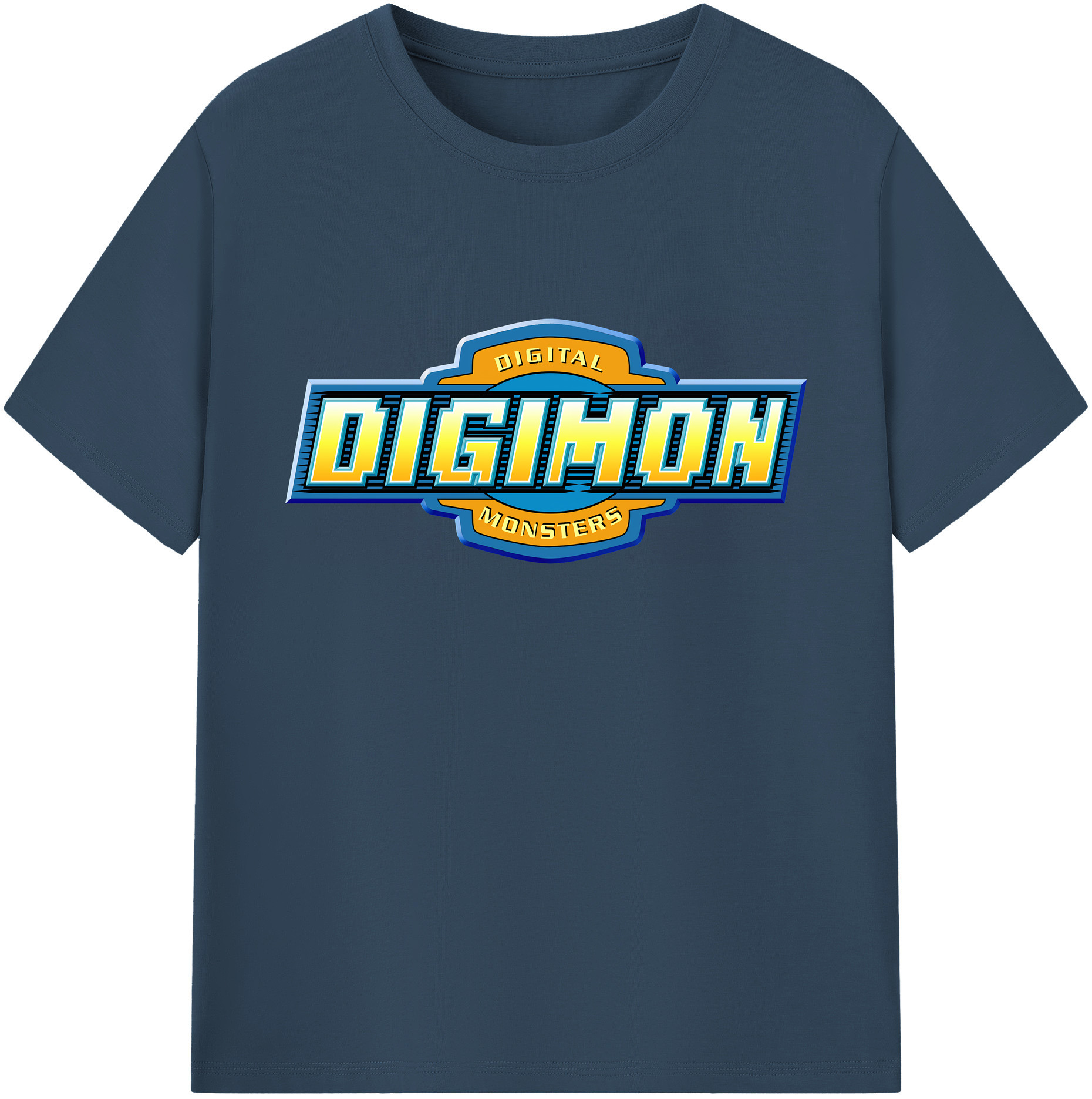 （画像用） Digimon デジタルモンスター/デジモン 綿100％ メンズ半袖Tシャツ｜肌触りやわらか＆通気性