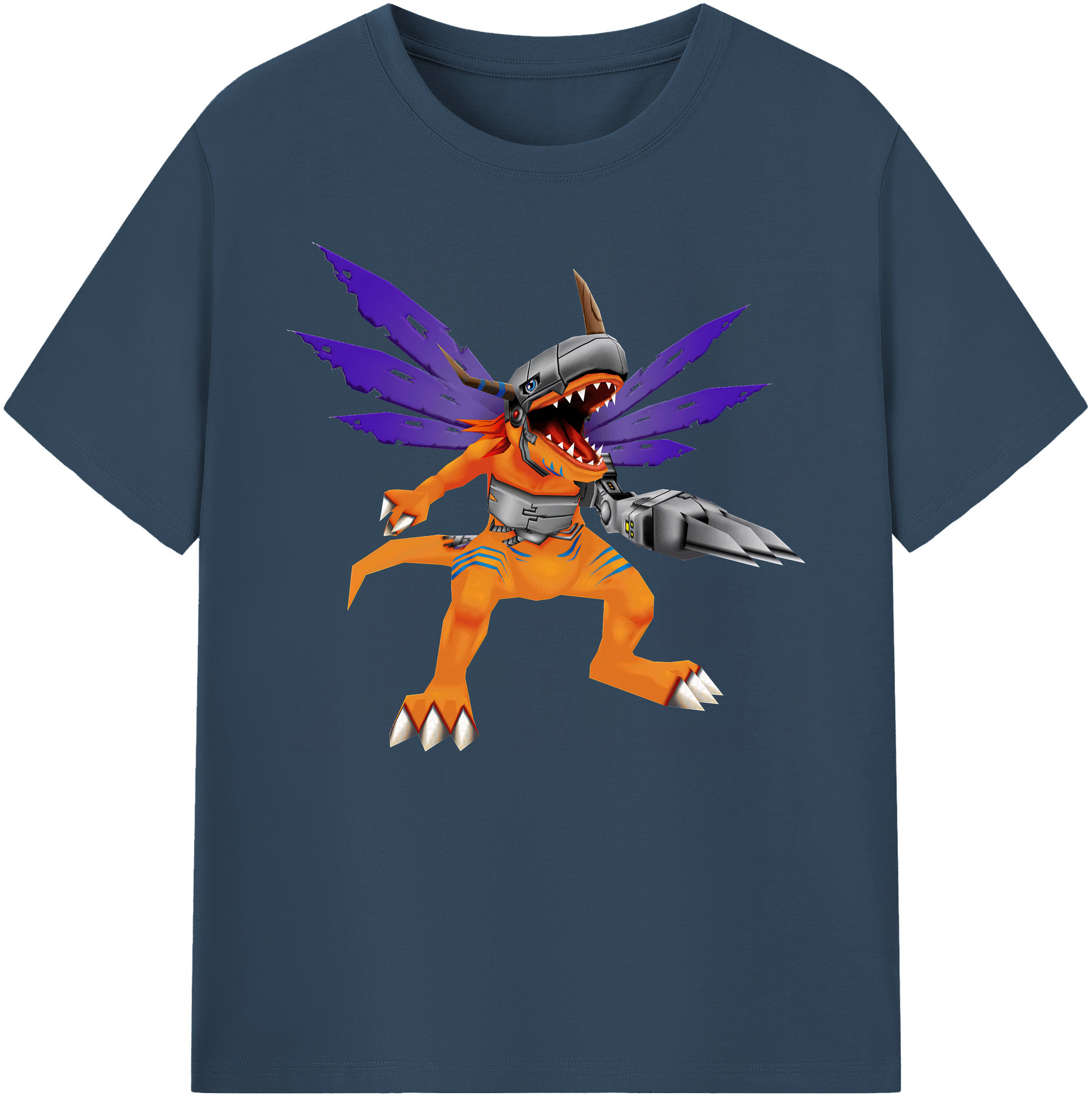 （画像用） Digimon デジタルモンスター/デジモン 綿100％ メンズ半袖Tシャツ｜肌触りやわらか＆通気性