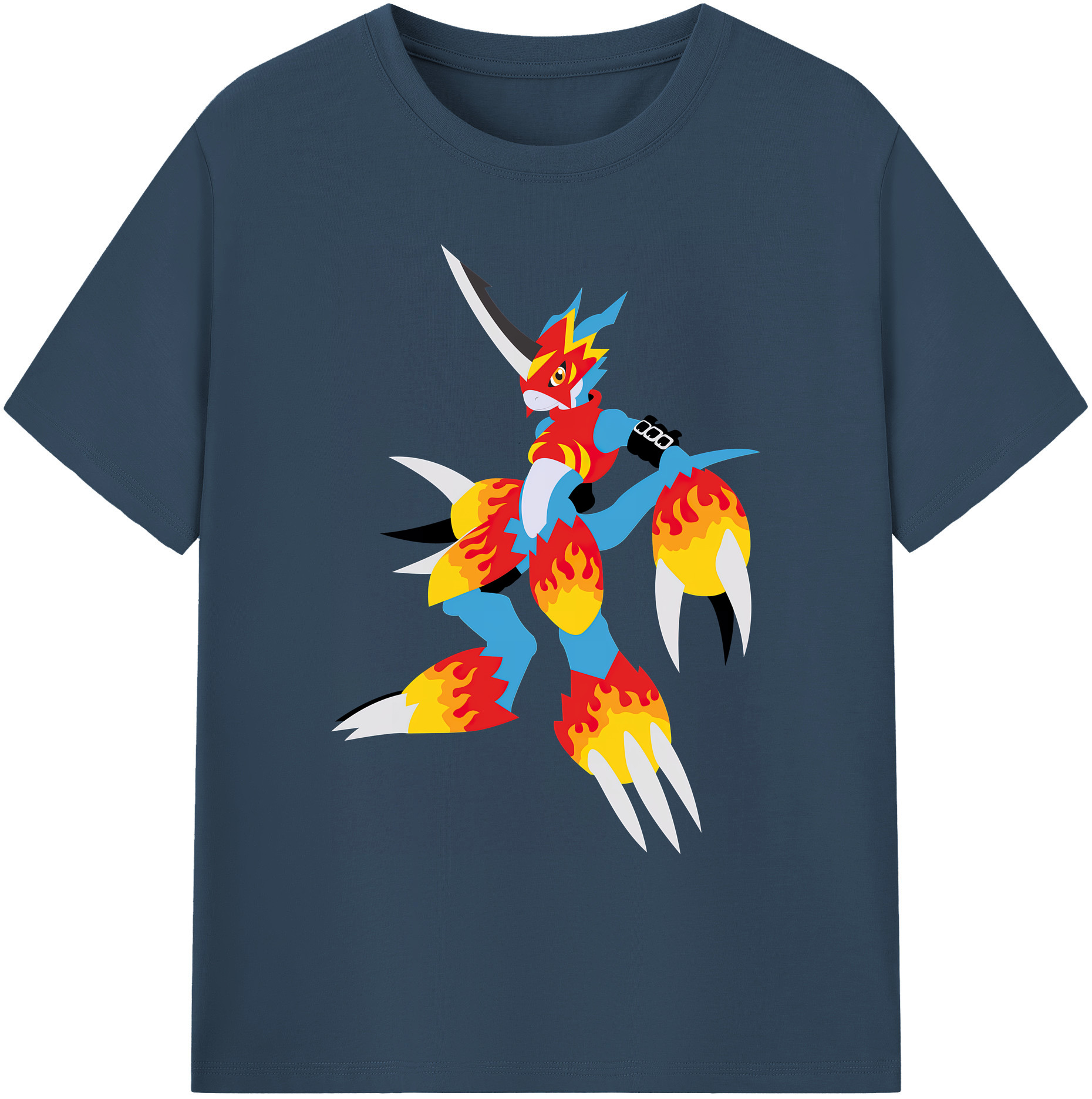 （画像用） Digimon デジタルモンスター/デジモン 綿100％ メンズ半袖Tシャツ｜肌触りやわらか＆通気性