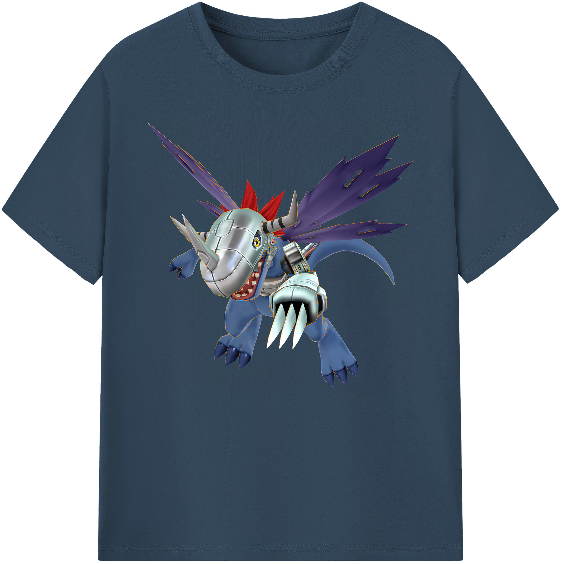 （画像用） Digimon デジタルモンスター/デジモン 綿100％ メンズ半袖Tシャツ｜肌触りやわらか＆通気性