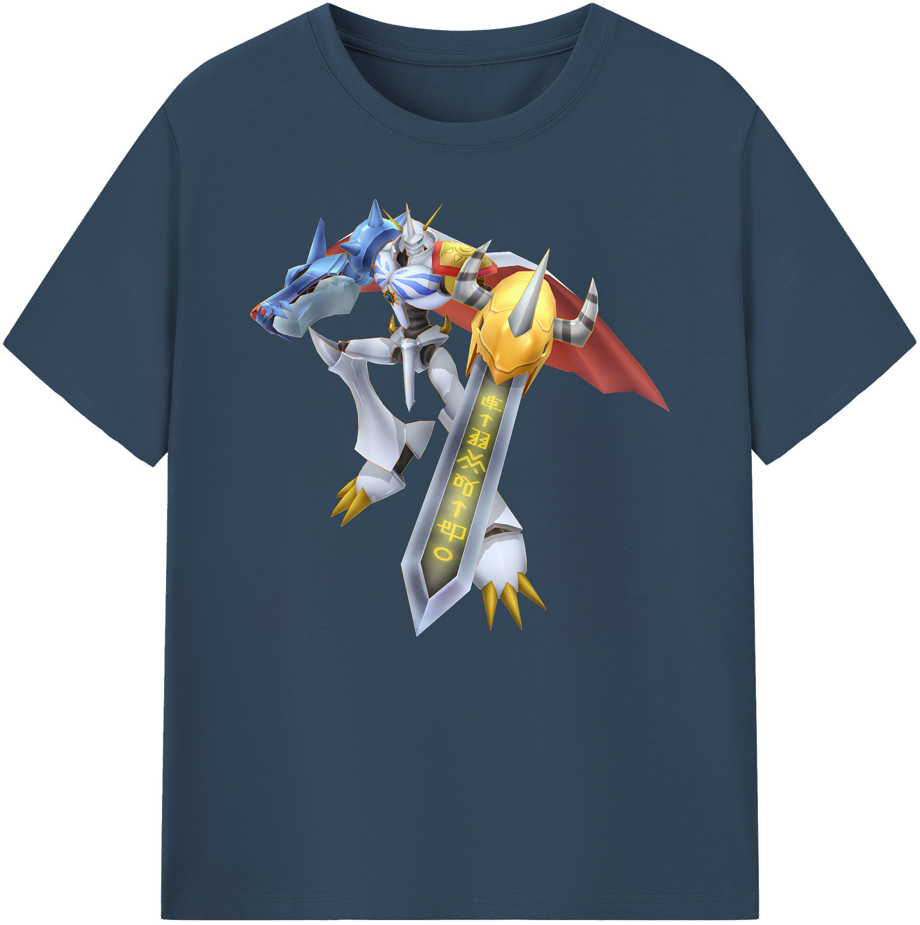 （画像用） Digimon デジタルモンスター/デジモン 綿100％ メンズ半袖Tシャツ｜肌触りやわらか＆通気性