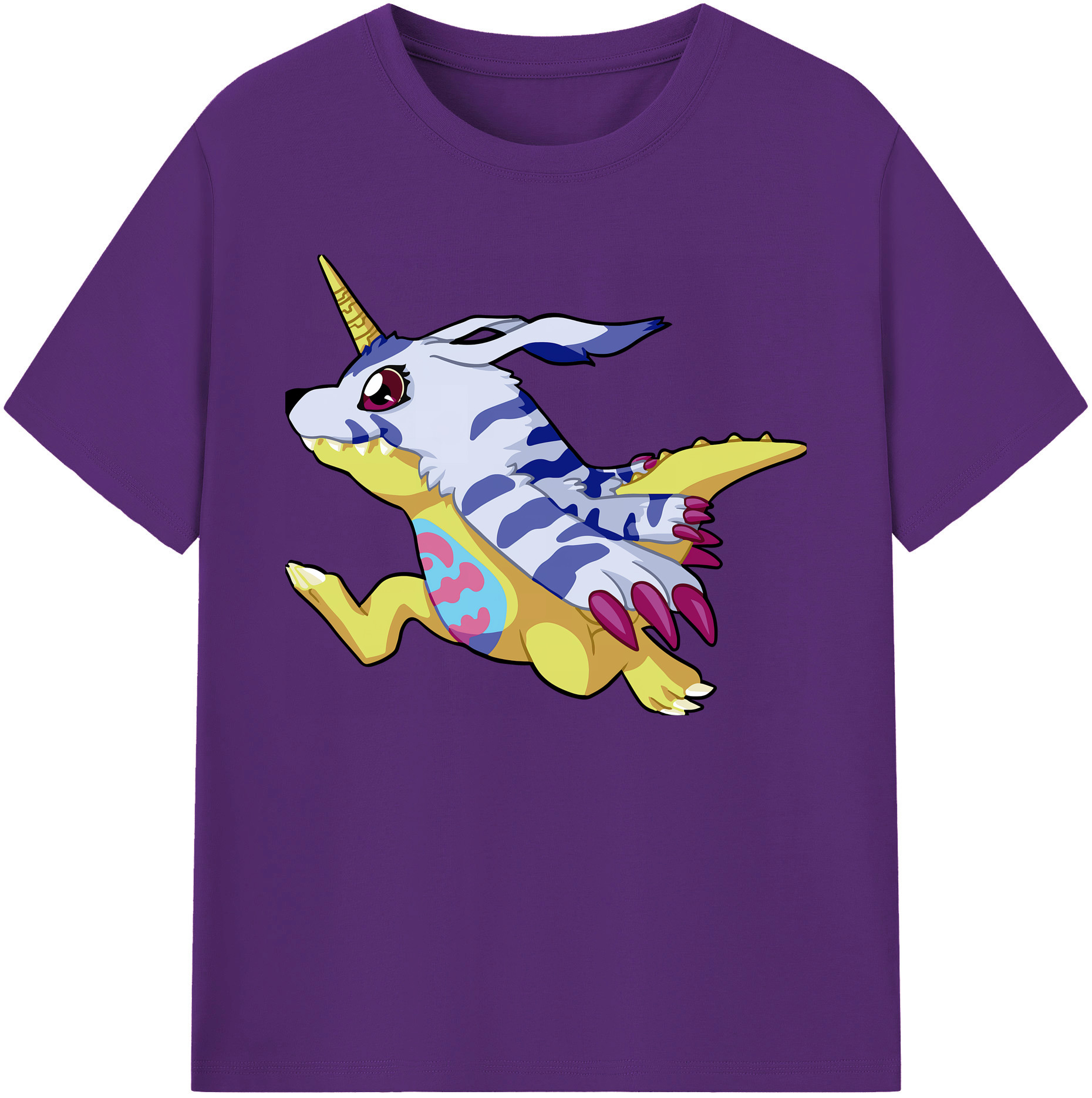 （画像用） Digimon デジタルモンスター/デジモン 綿100％ メンズ半袖Tシャツ｜肌触りやわらか＆通気性