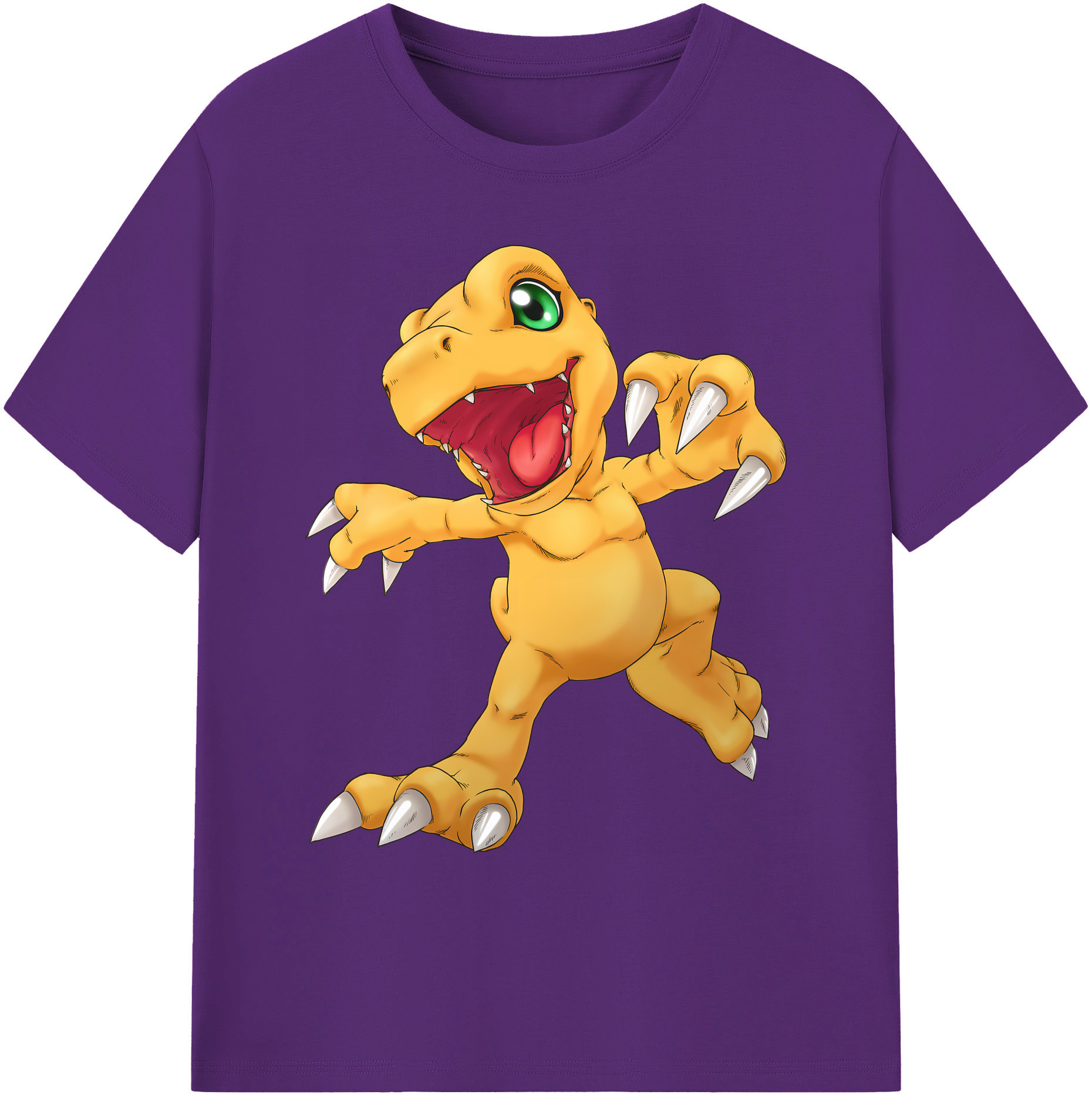 （画像用） Digimon デジタルモンスター/デジモン 綿100％ メンズ半袖Tシャツ｜肌触りやわらか＆通気性