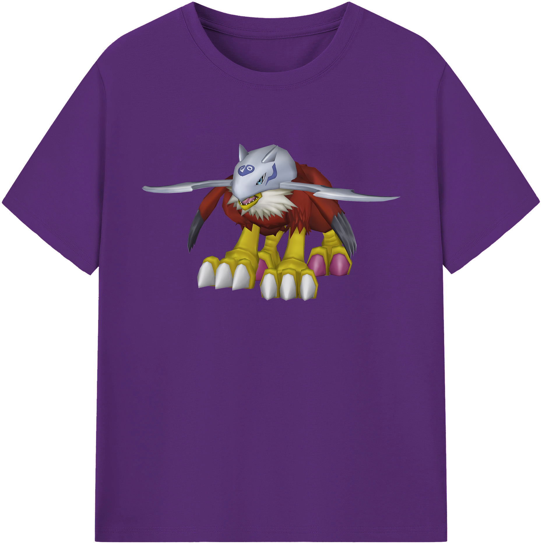 （画像用） Digimon デジタルモンスター/デジモン 綿100％ メンズ半袖Tシャツ｜肌触りやわらか＆通気性