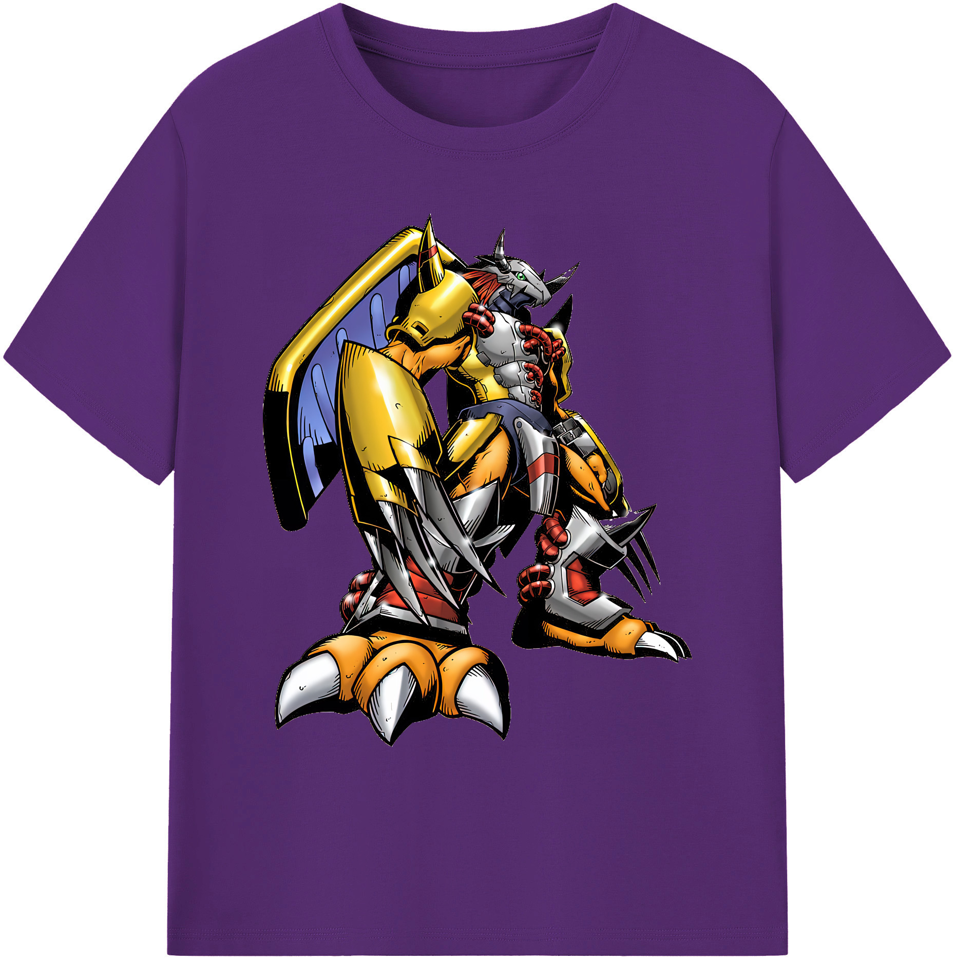 （画像用） Digimon デジタルモンスター/デジモン 綿100％ メンズ半袖Tシャツ｜肌触りやわらか＆通気性
