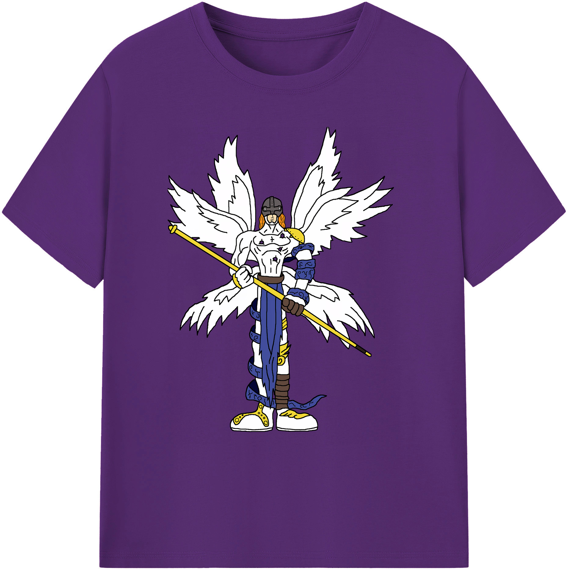 （画像用） Digimon デジタルモンスター/デジモン 綿100％ メンズ半袖Tシャツ｜肌触りやわらか＆通気性