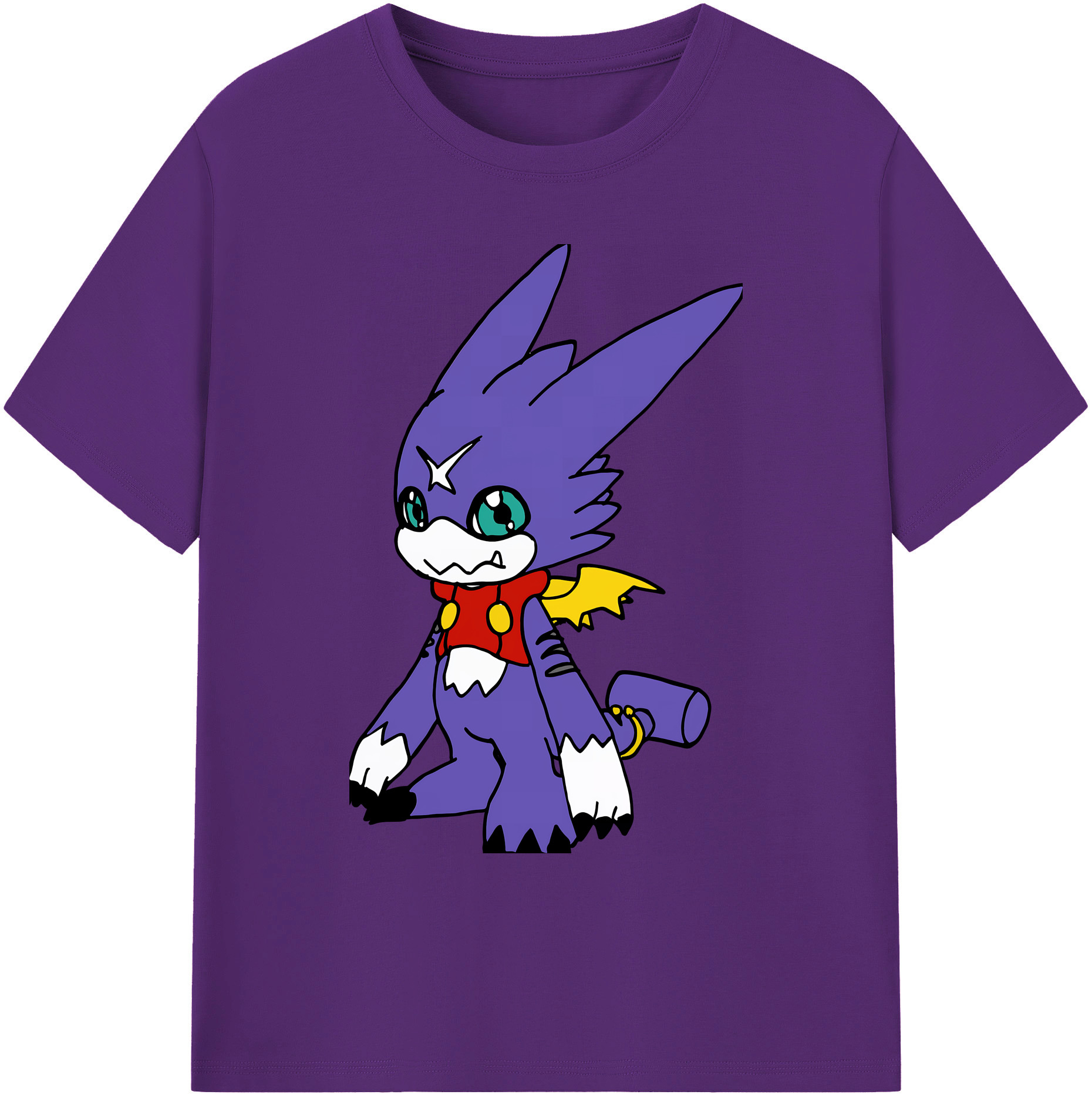 （画像用） Digimon デジタルモンスター/デジモン 綿100％ メンズ半袖Tシャツ｜肌触りやわらか＆通気性