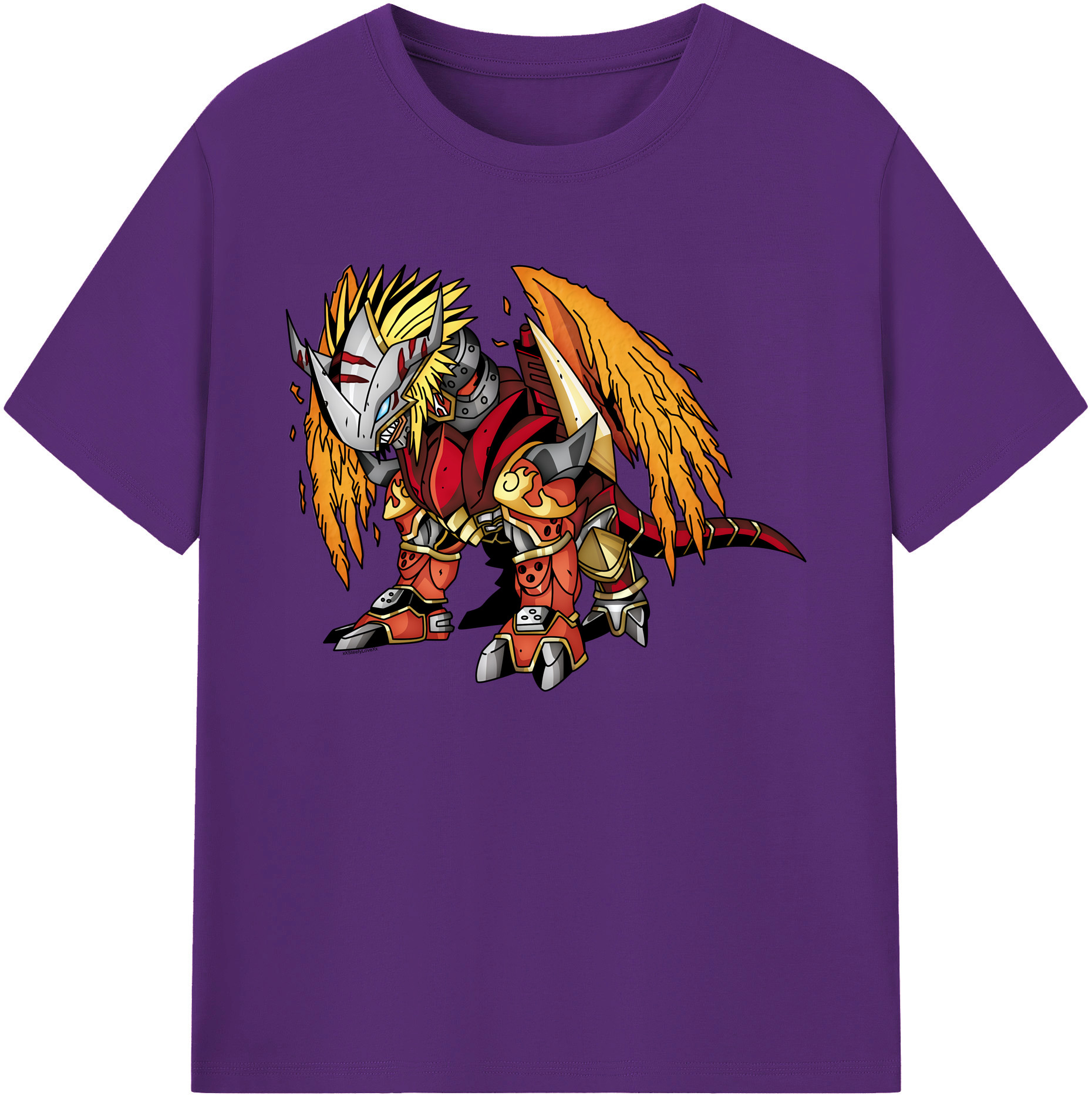 （画像用） Digimon デジタルモンスター/デジモン 綿100％ メンズ半袖Tシャツ｜肌触りやわらか＆通気性