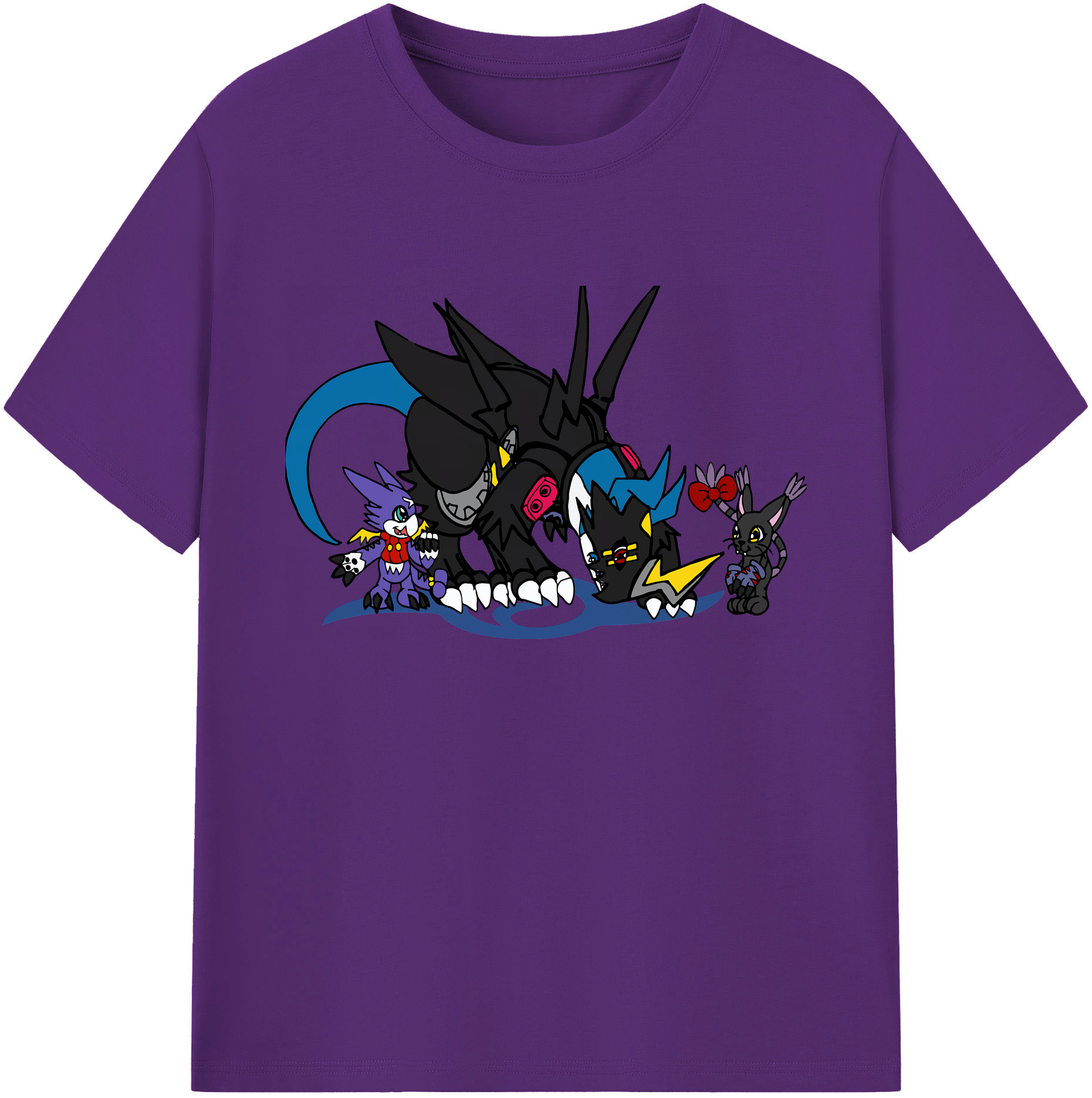 （画像用） Digimon デジタルモンスター/デジモン 綿100％ メンズ半袖Tシャツ｜肌触りやわらか＆通気性