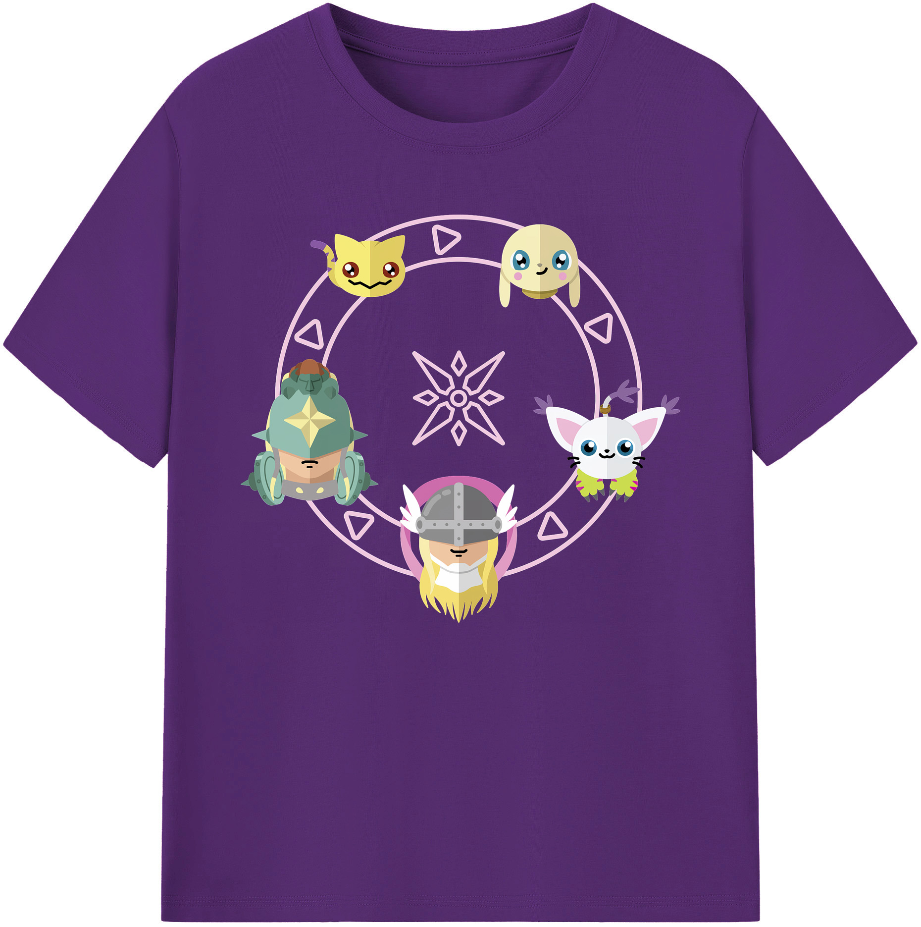 （画像用） Digimon デジタルモンスター/デジモン 綿100％ メンズ半袖Tシャツ｜肌触りやわらか＆通気性