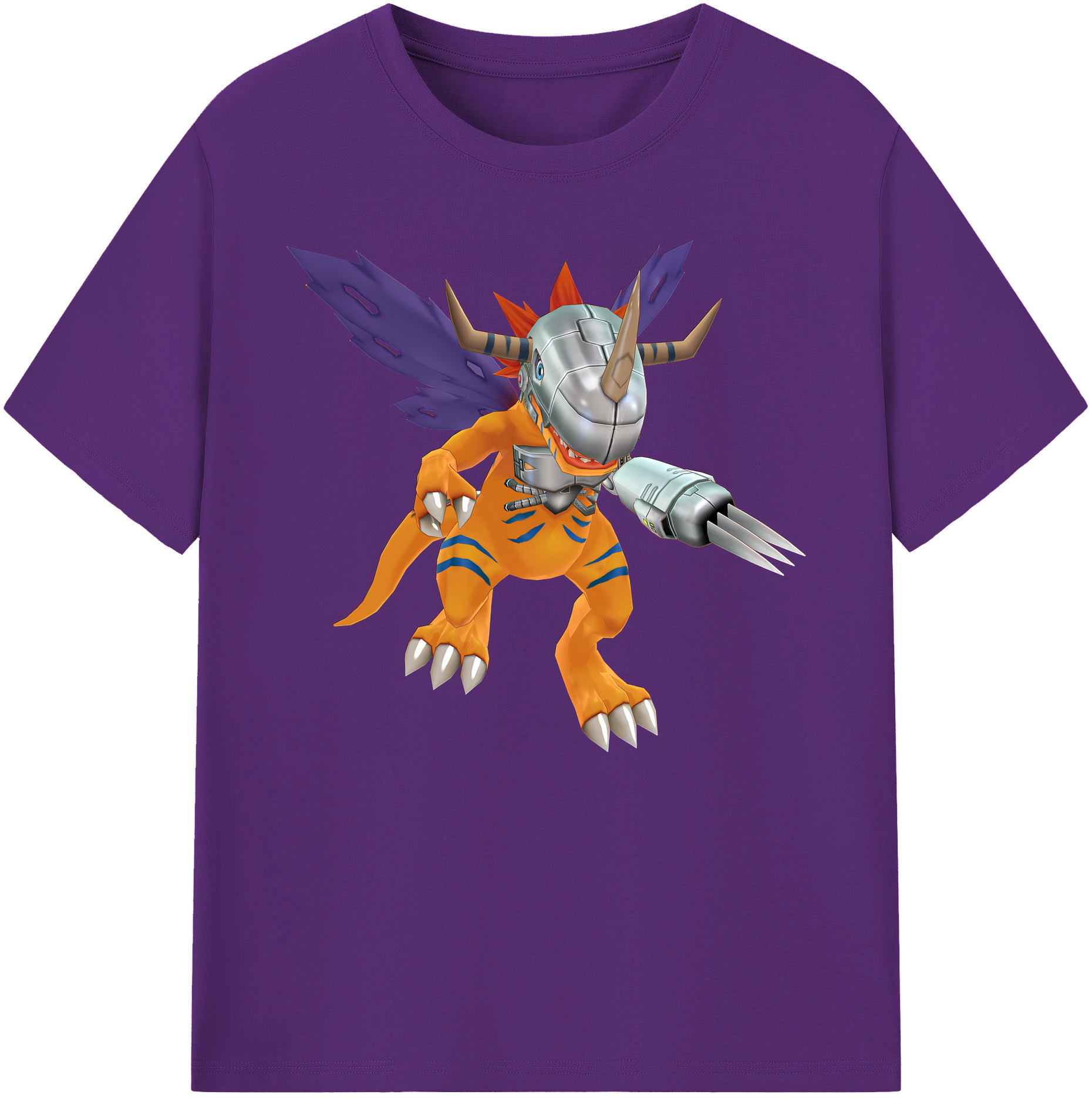 （画像用） Digimon デジタルモンスター/デジモン 綿100％ メンズ半袖Tシャツ｜肌触りやわらか＆通気性