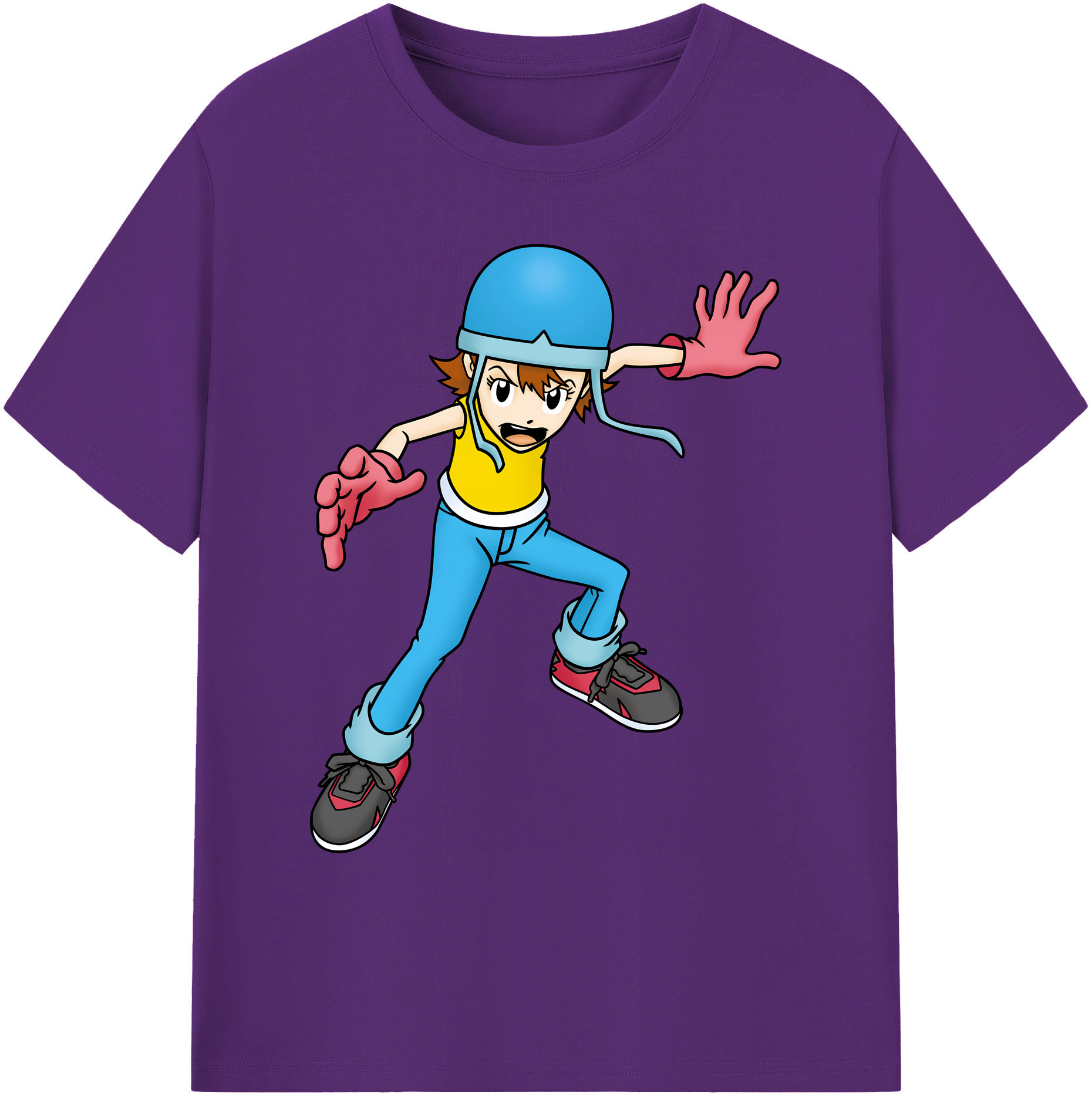 （画像用） Digimon デジタルモンスター/デジモン 綿100％ メンズ半袖Tシャツ｜肌触りやわらか＆通気性