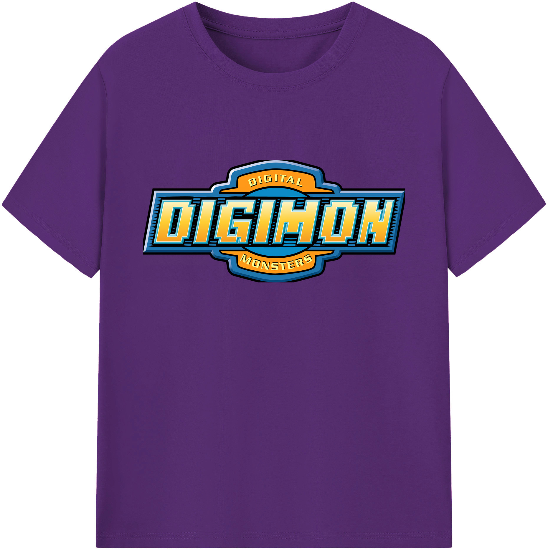 （画像用） Digimon デジタルモンスター/デジモン 綿100％ メンズ半袖Tシャツ｜肌触りやわらか＆通気性