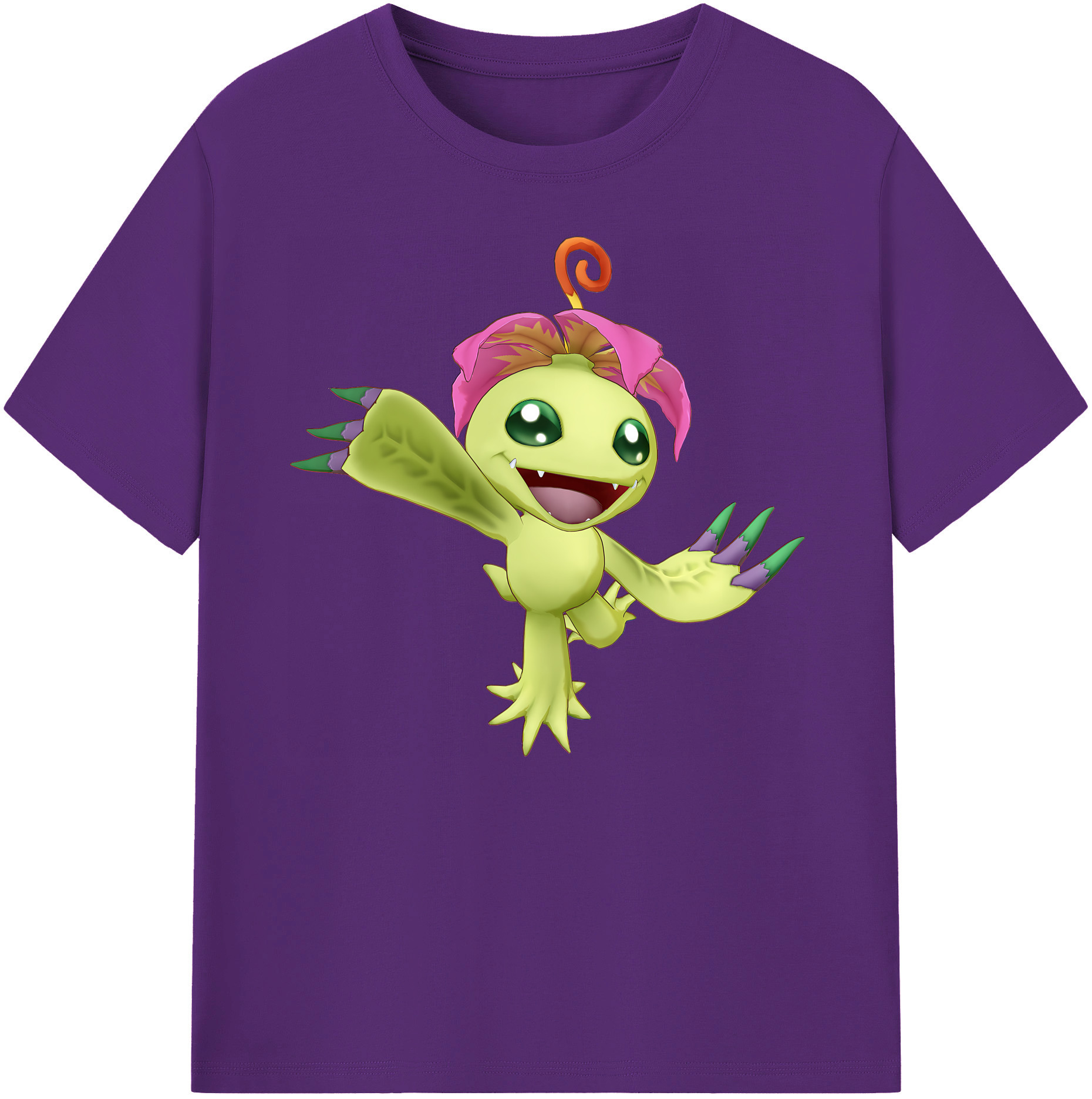 （画像用） Digimon デジタルモンスター/デジモン 綿100％ メンズ半袖Tシャツ｜肌触りやわらか＆通気性