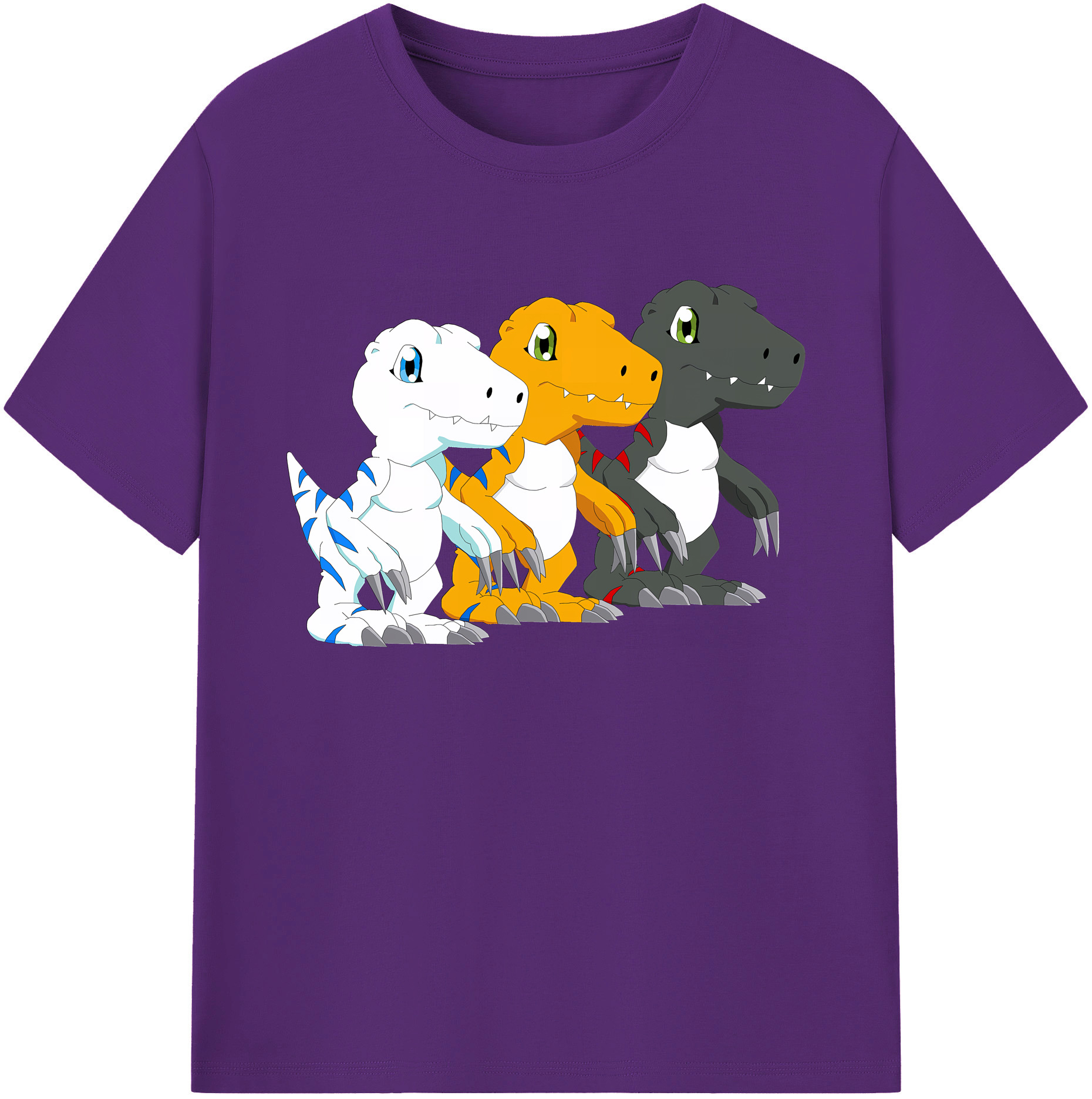 （画像用） Digimon デジタルモンスター/デジモン 綿100％ メンズ半袖Tシャツ｜肌触りやわらか＆通気性