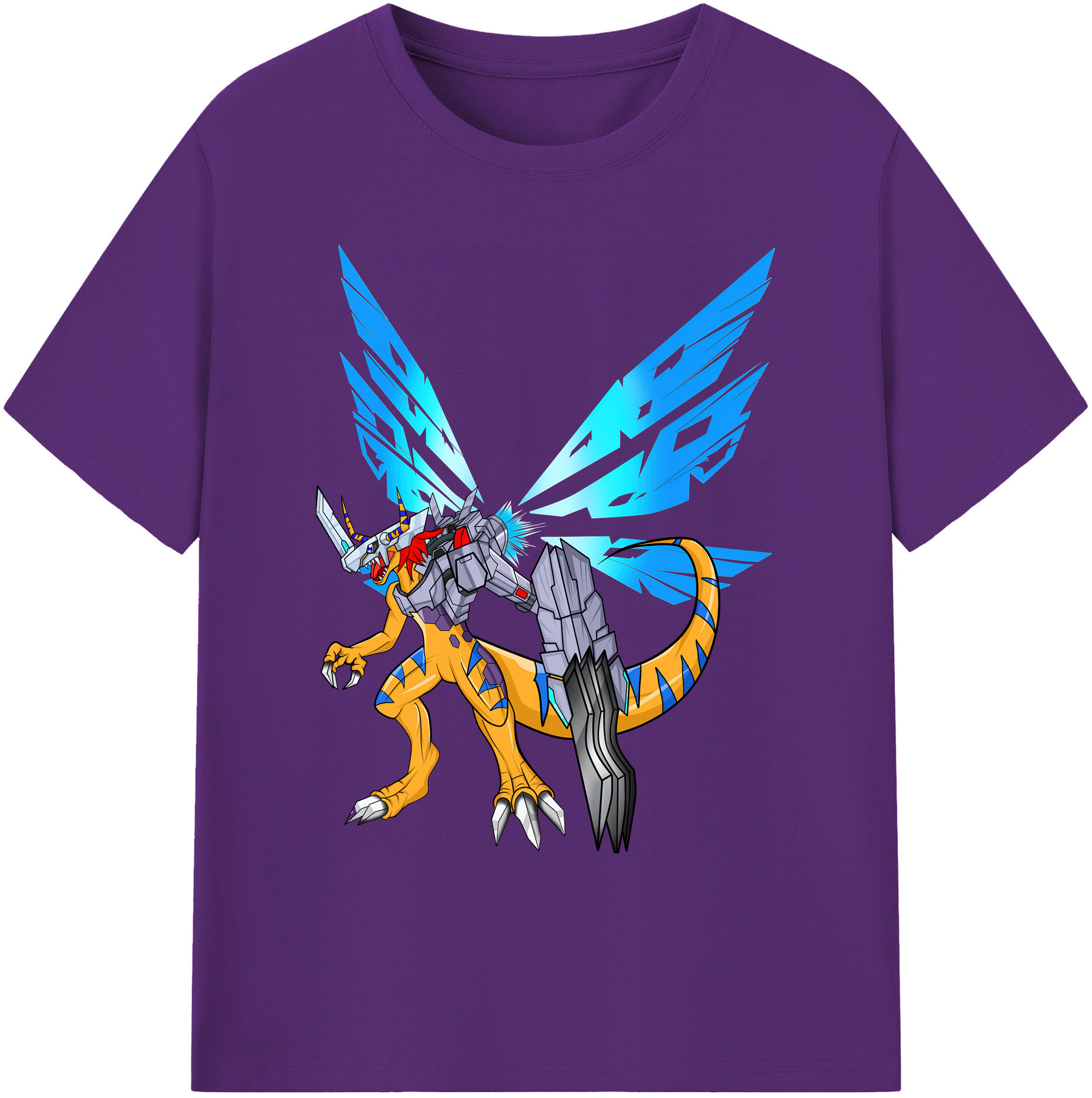 （画像用） Digimon デジタルモンスター/デジモン 綿100％ メンズ半袖Tシャツ｜肌触りやわらか＆通気性