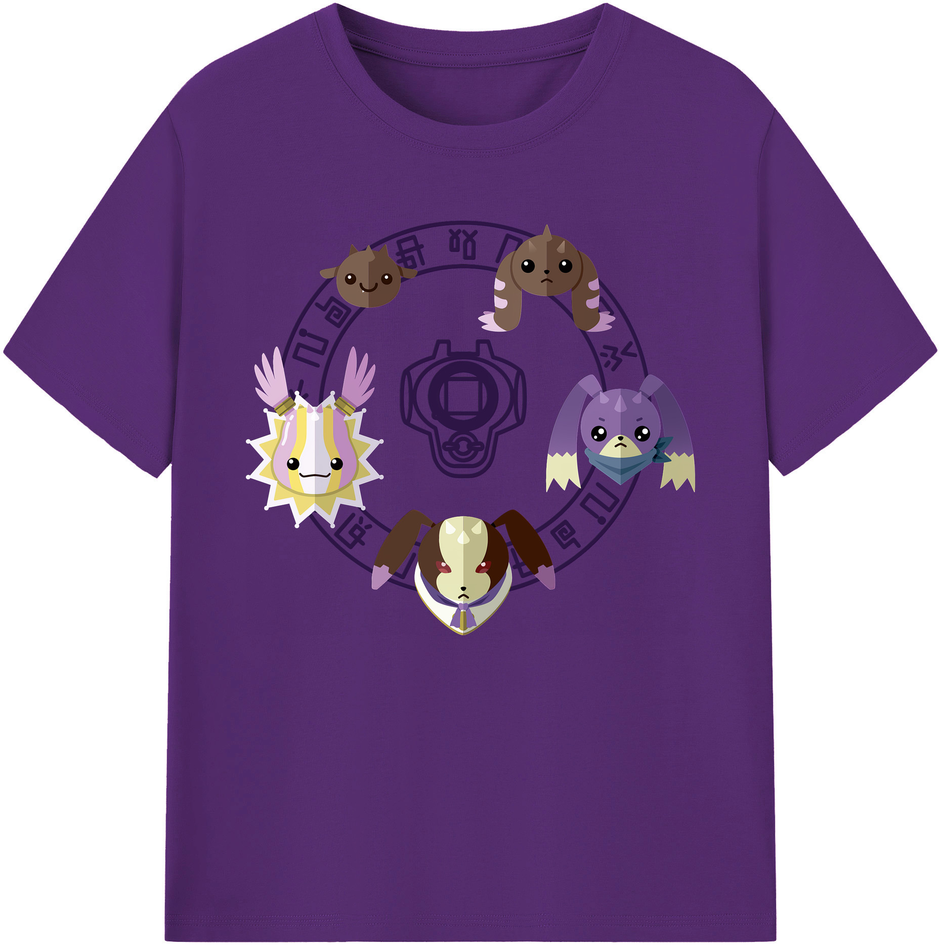 （画像用） Digimon デジタルモンスター/デジモン 綿100％ メンズ半袖Tシャツ｜肌触りやわらか＆通気性