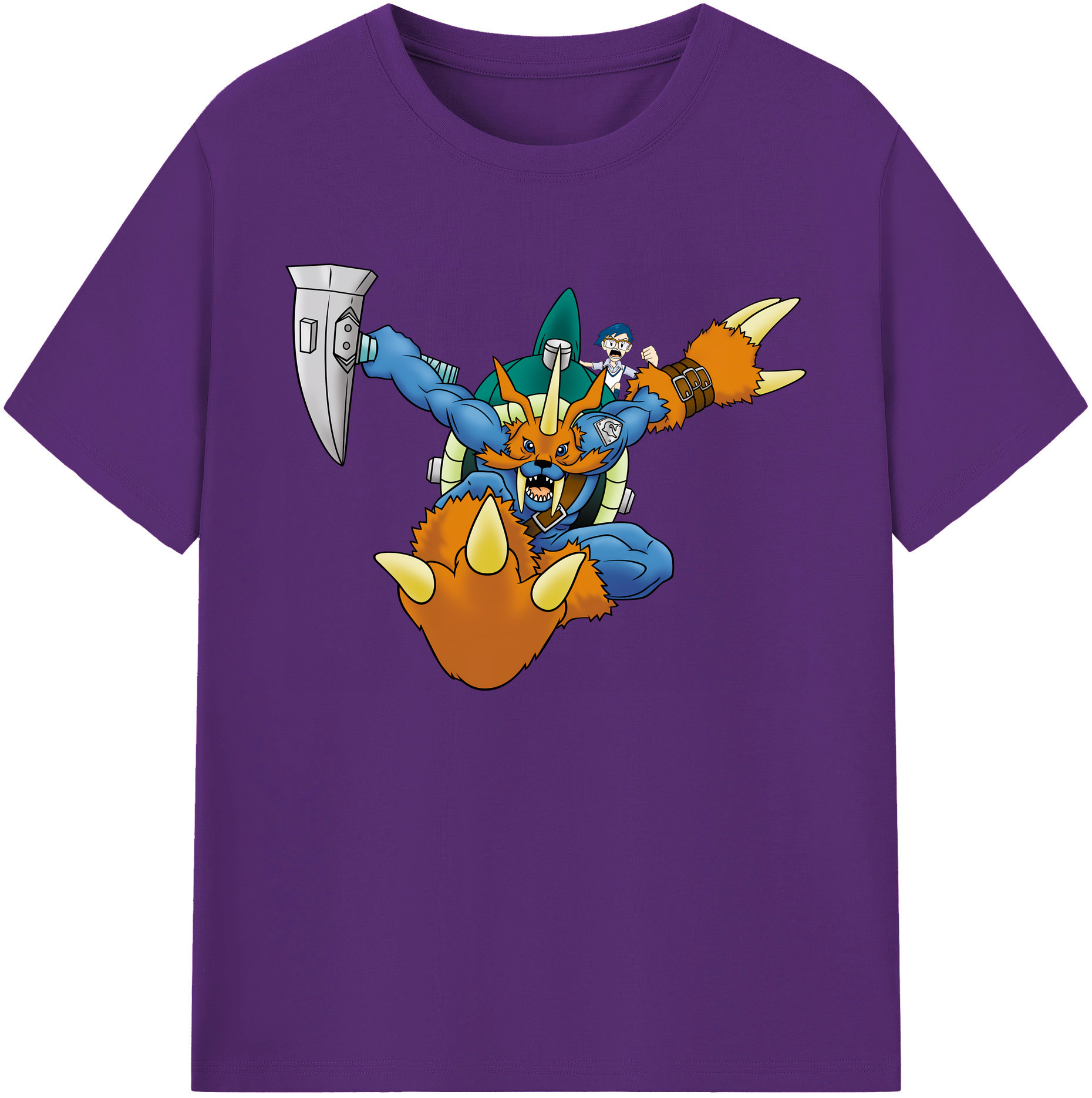 （画像用） Digimon デジタルモンスター/デジモン 綿100％ メンズ半袖Tシャツ｜肌触りやわらか＆通気性