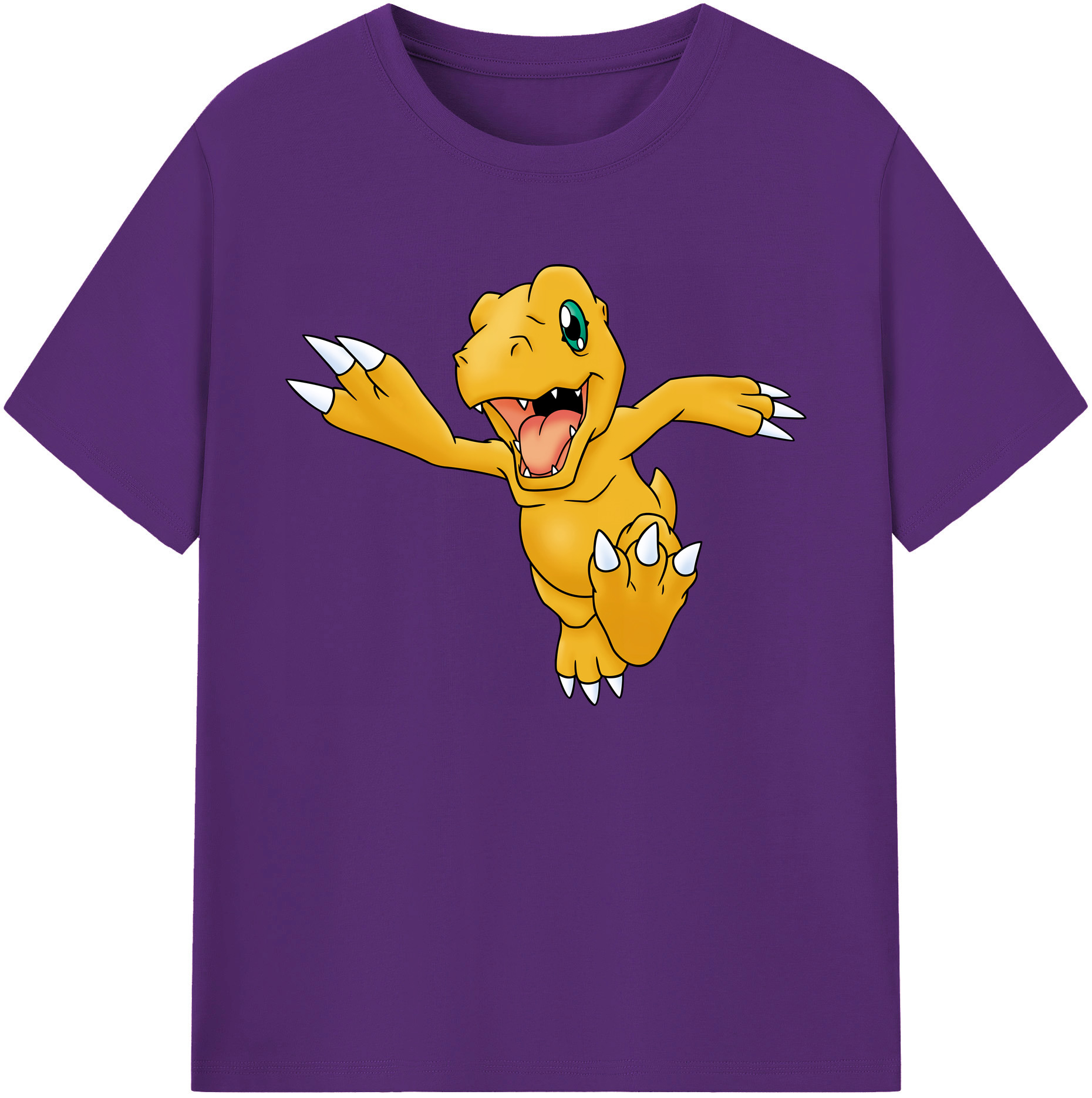 （画像用） Digimon デジタルモンスター/デジモン 綿100％ メンズ半袖Tシャツ｜肌触りやわらか＆通気性