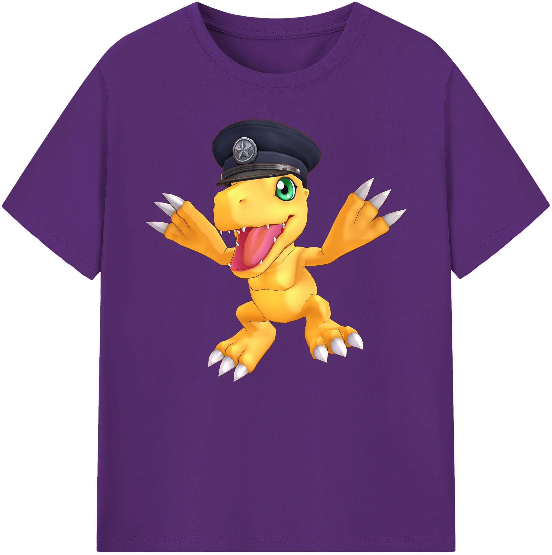 （画像用） Digimon デジタルモンスター/デジモン 綿100％ メンズ半袖Tシャツ｜肌触りやわらか＆通気性
