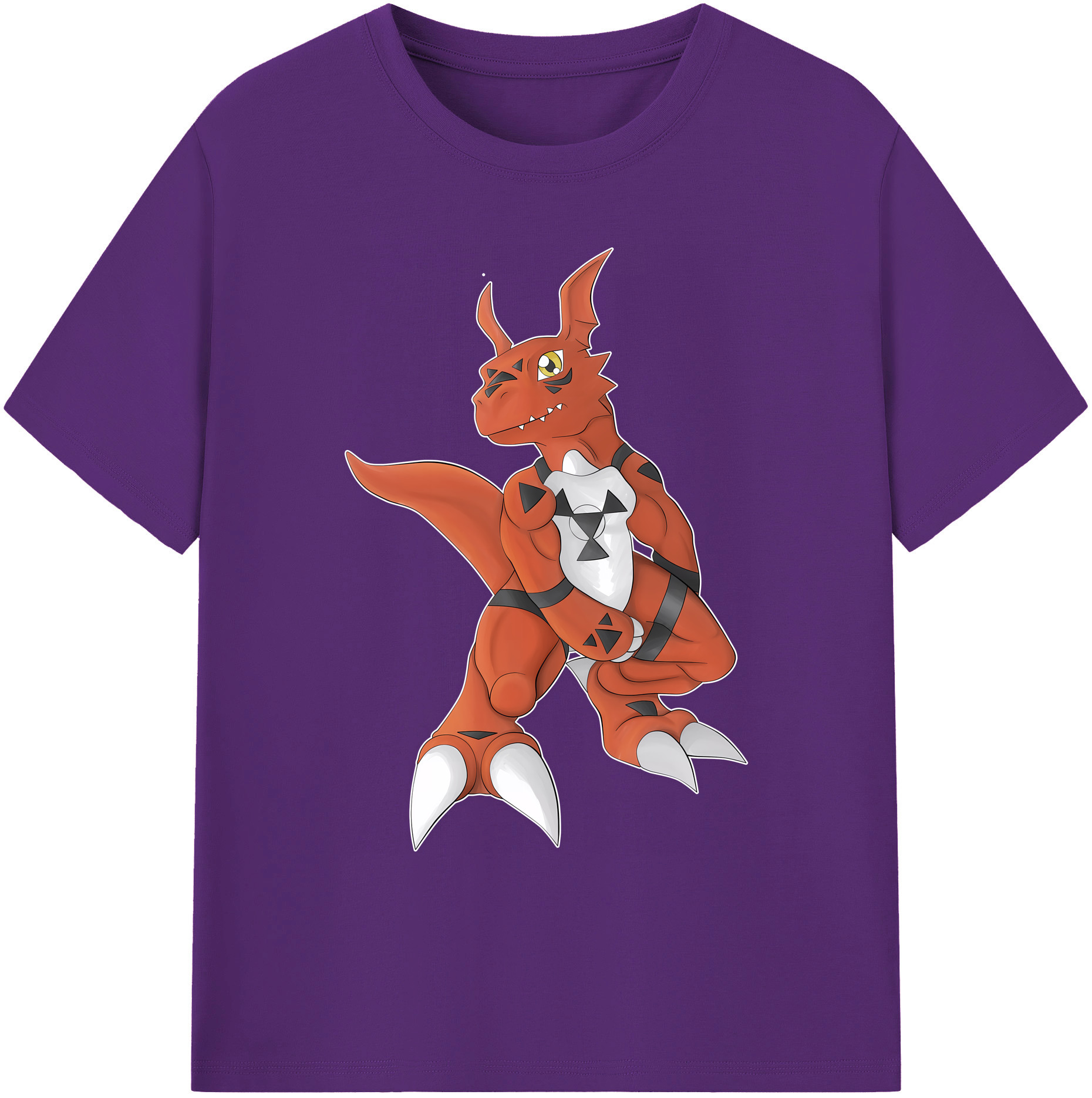 （画像用） Digimon デジタルモンスター/デジモン 綿100％ メンズ半袖Tシャツ｜肌触りやわらか＆通気性