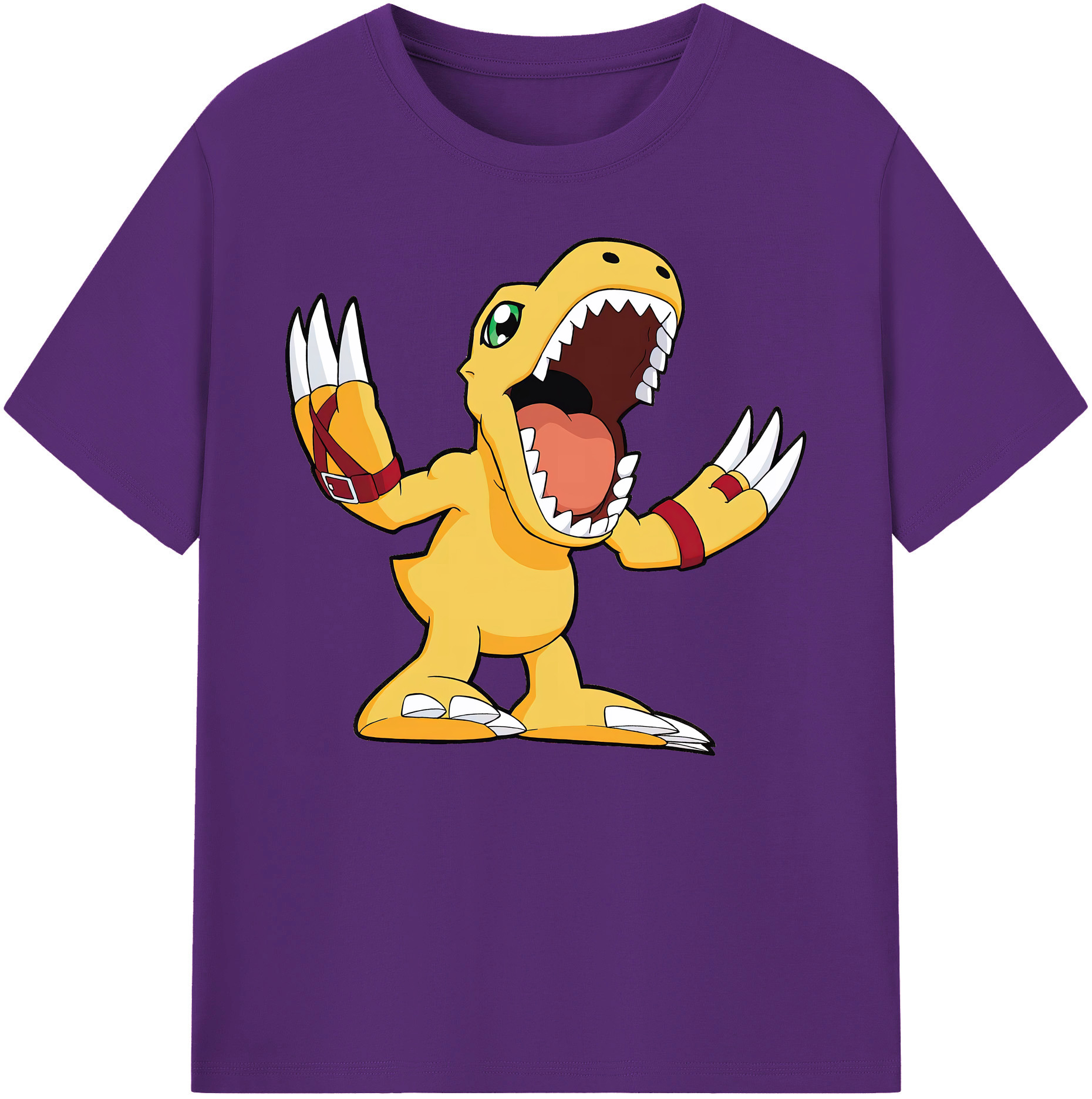 （画像用） Digimon デジタルモンスター/デジモン 綿100％ メンズ半袖Tシャツ｜肌触りやわらか＆通気性