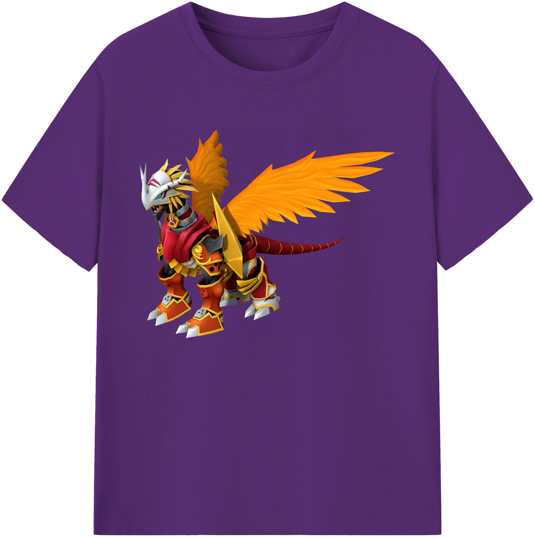 （画像用） Digimon デジタルモンスター/デジモン 綿100％ メンズ半袖Tシャツ｜肌触りやわらか＆通気性