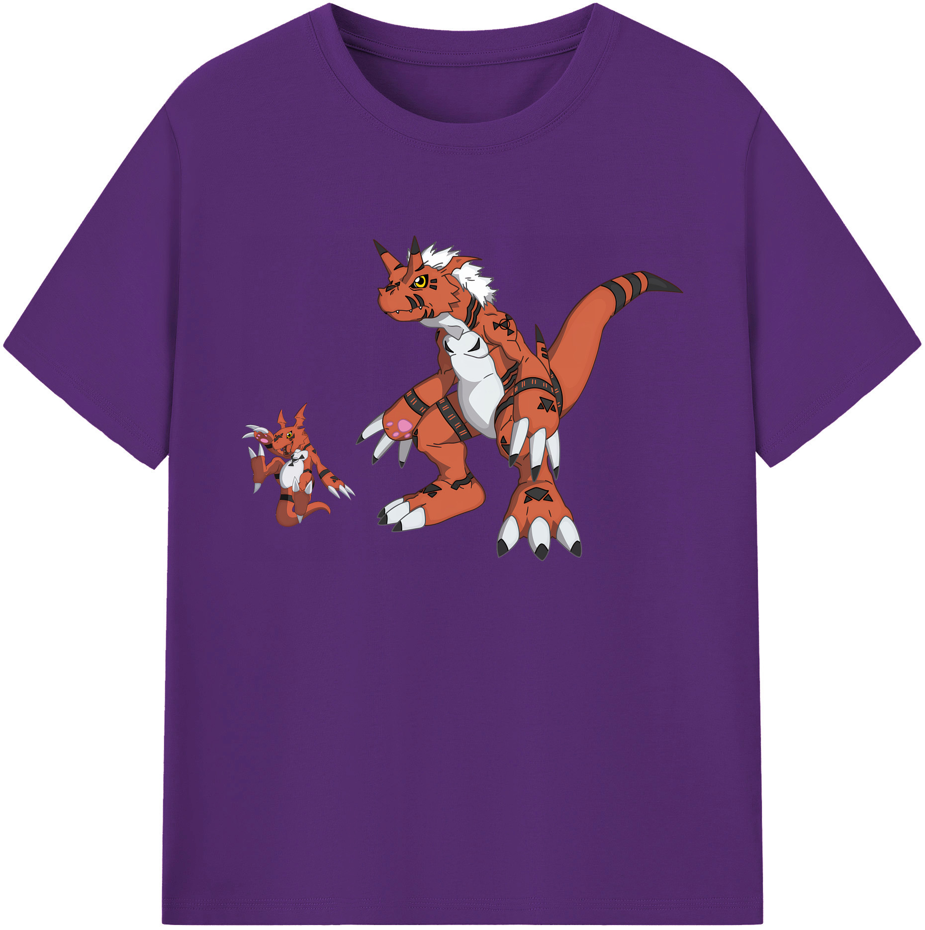 （画像用） Digimon デジタルモンスター/デジモン 綿100％ メンズ半袖Tシャツ｜肌触りやわらか＆通気性