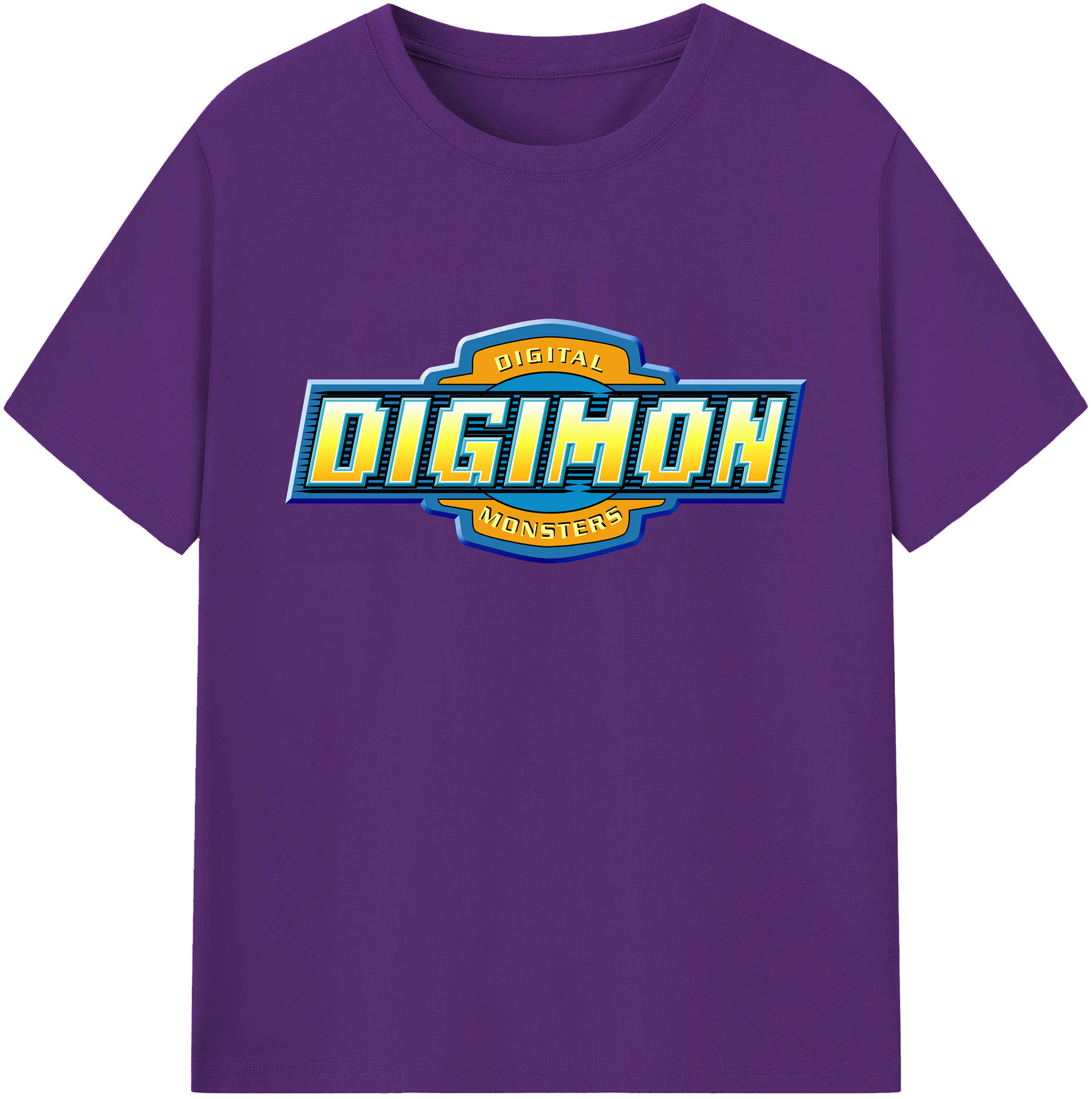 （画像用） Digimon デジタルモンスター/デジモン 綿100％ メンズ半袖Tシャツ｜肌触りやわらか＆通気性
